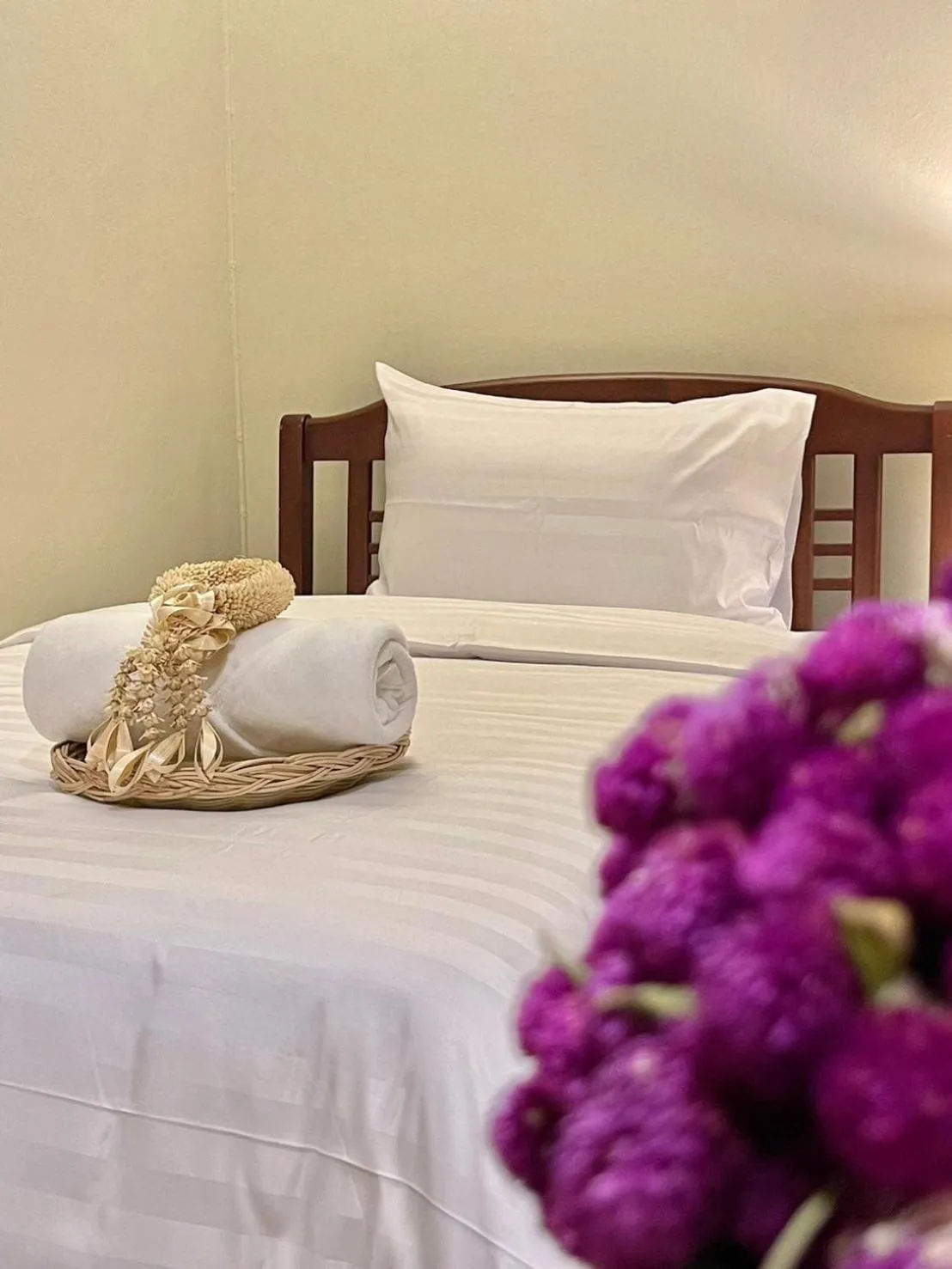 Bed in Sabaiday Guesthouse Nimman