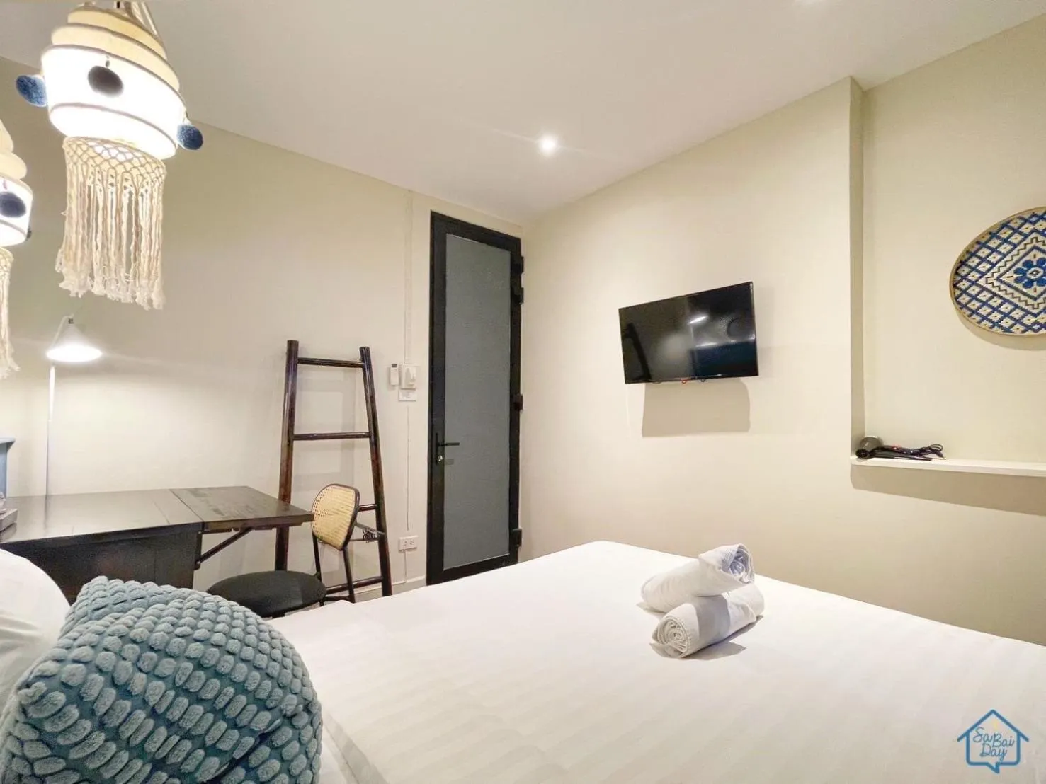 Bed in Sabaiday Guesthouse Nimman