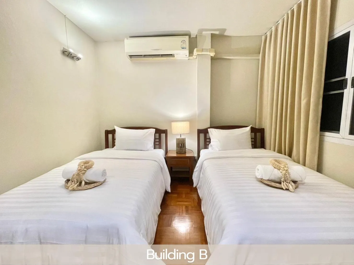 Bed in Sabaiday Guesthouse Nimman