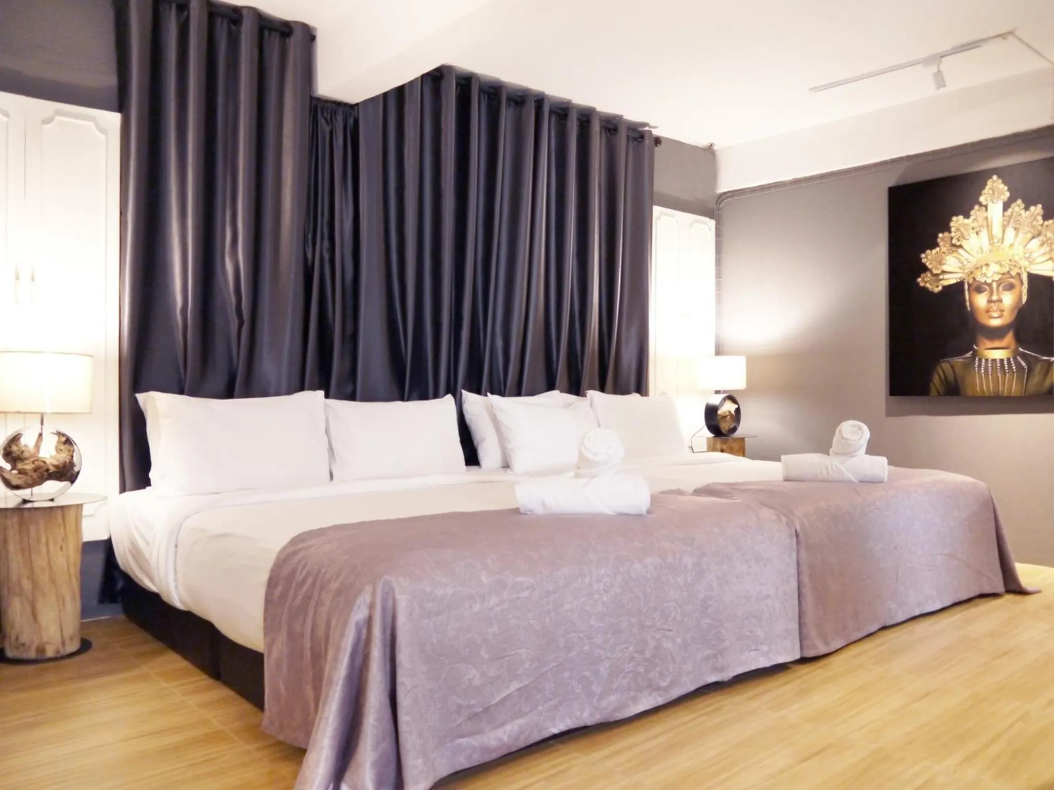 Bed in Sabaiday Guesthouse Nimman