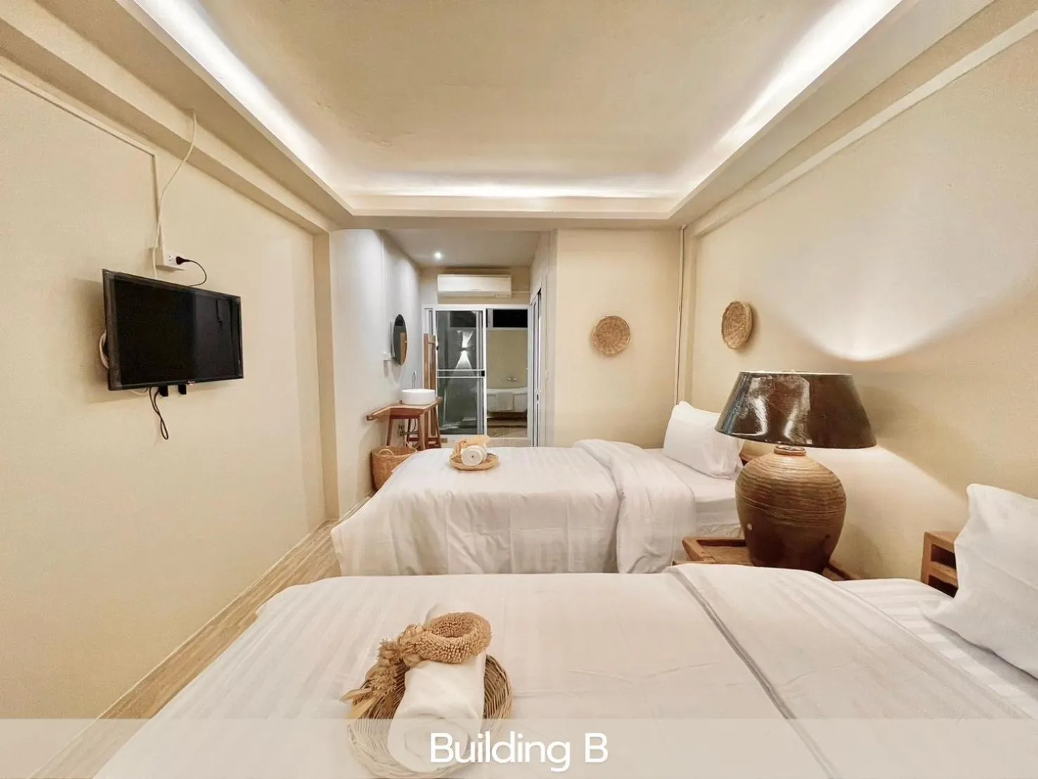 Bed in Sabaiday Guesthouse Nimman