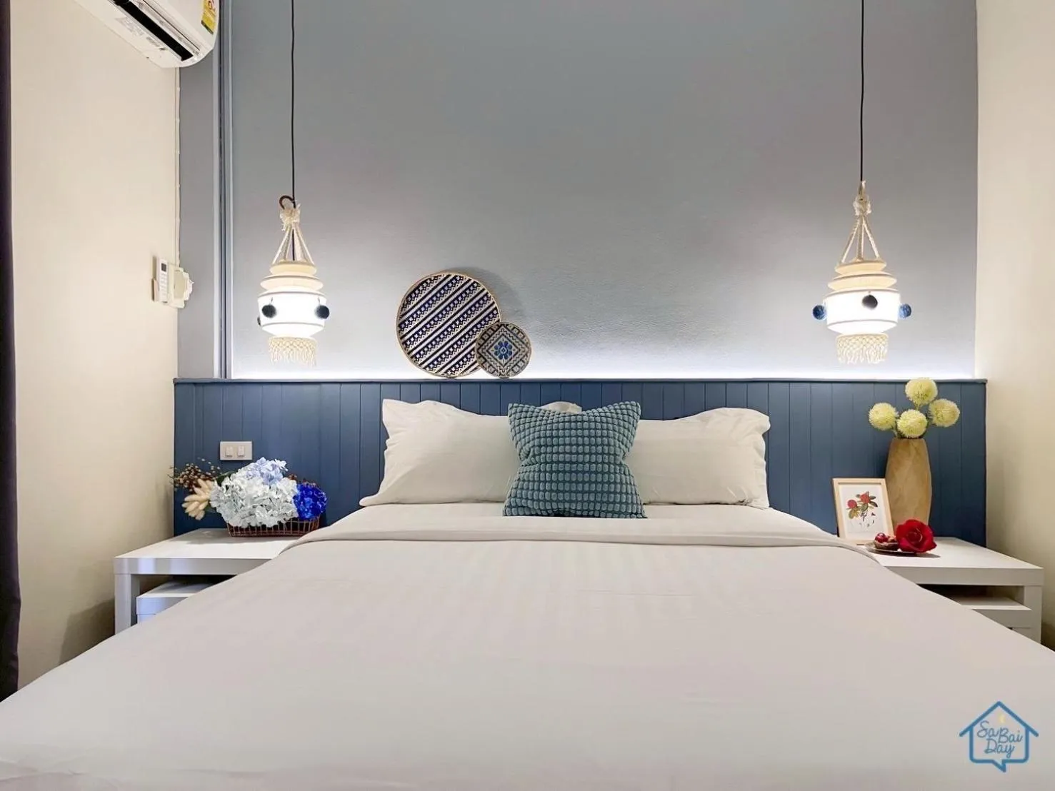 Bed in Sabaiday Guesthouse Nimman