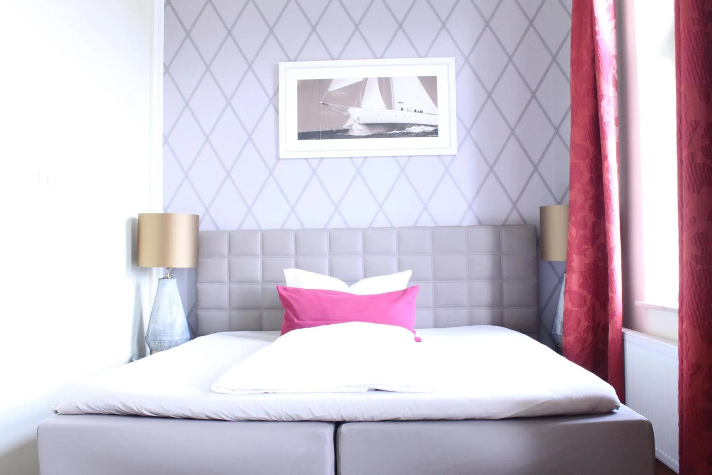 Bed in Hotel Villa Sommer