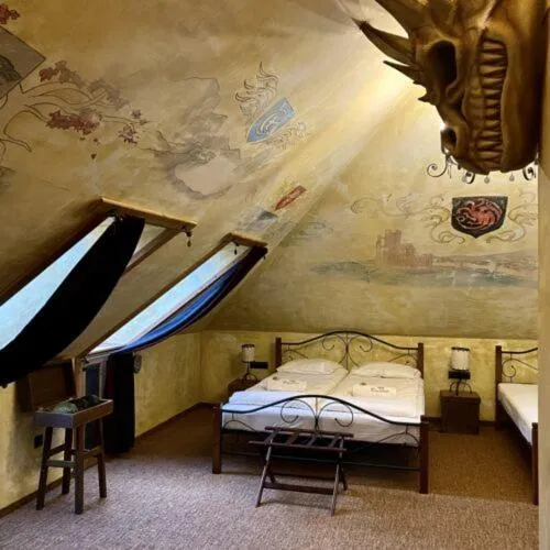 Bed in Excalibur miniHotel