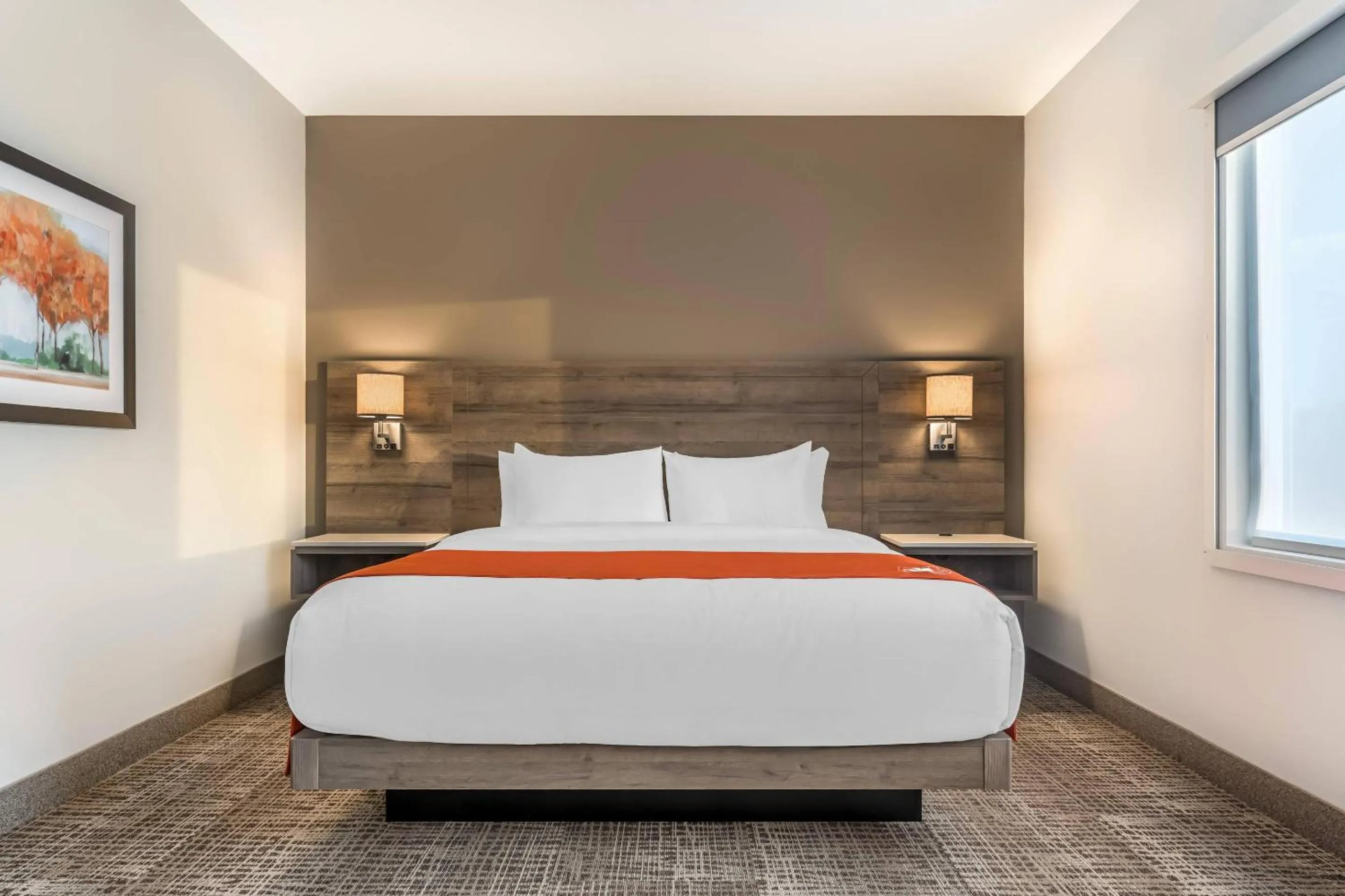 Bedroom, Bed in Amsterdam Inn & Suites, an Ascend Collection Hotel