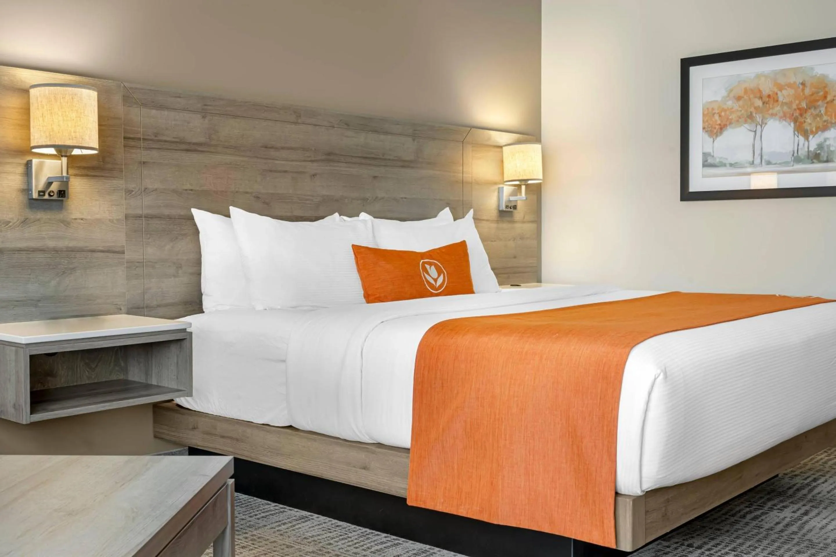 Bedroom, Bed in Amsterdam Inn & Suites, an Ascend Collection Hotel
