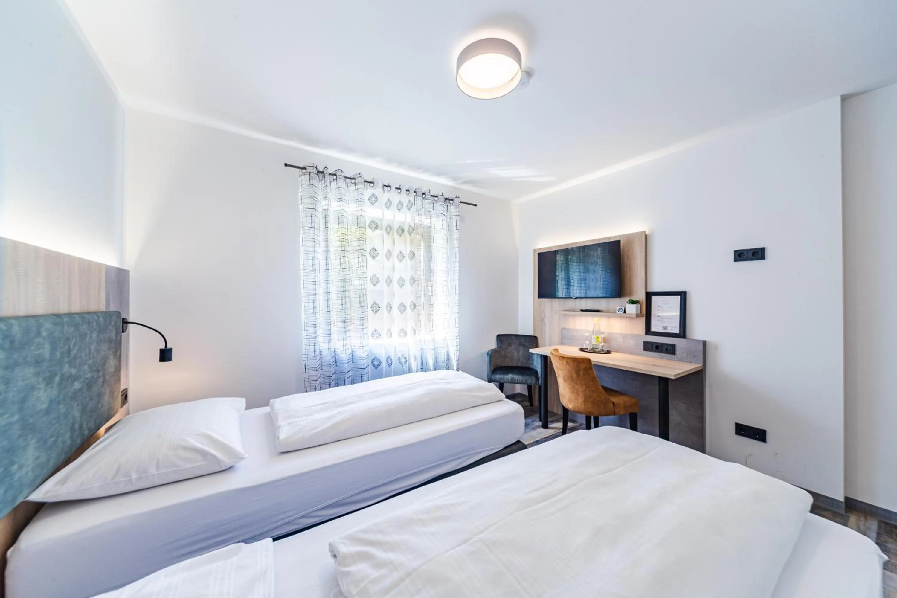 Bed in Hotel Franken