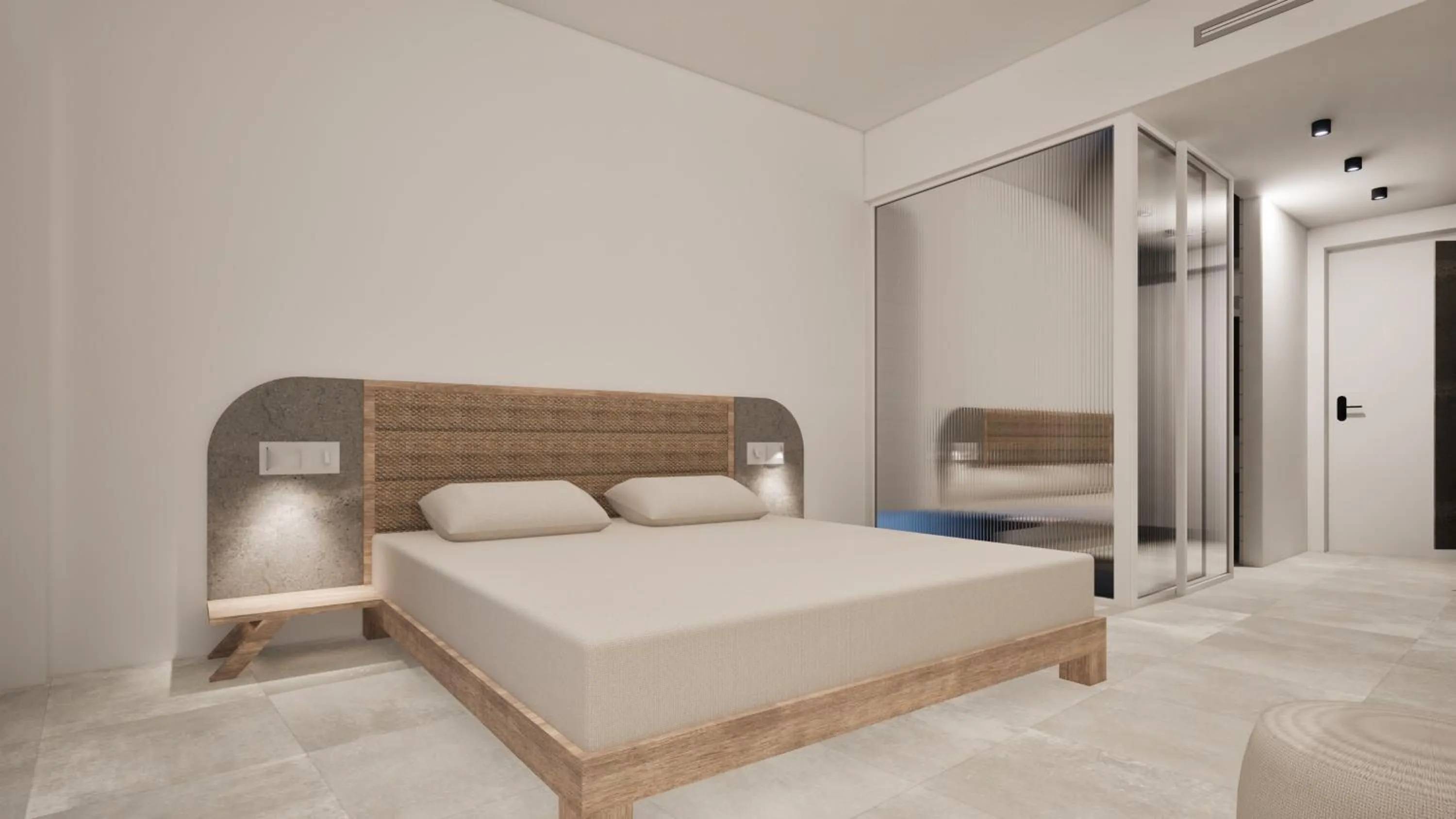 Bed in Lymberia Hotel