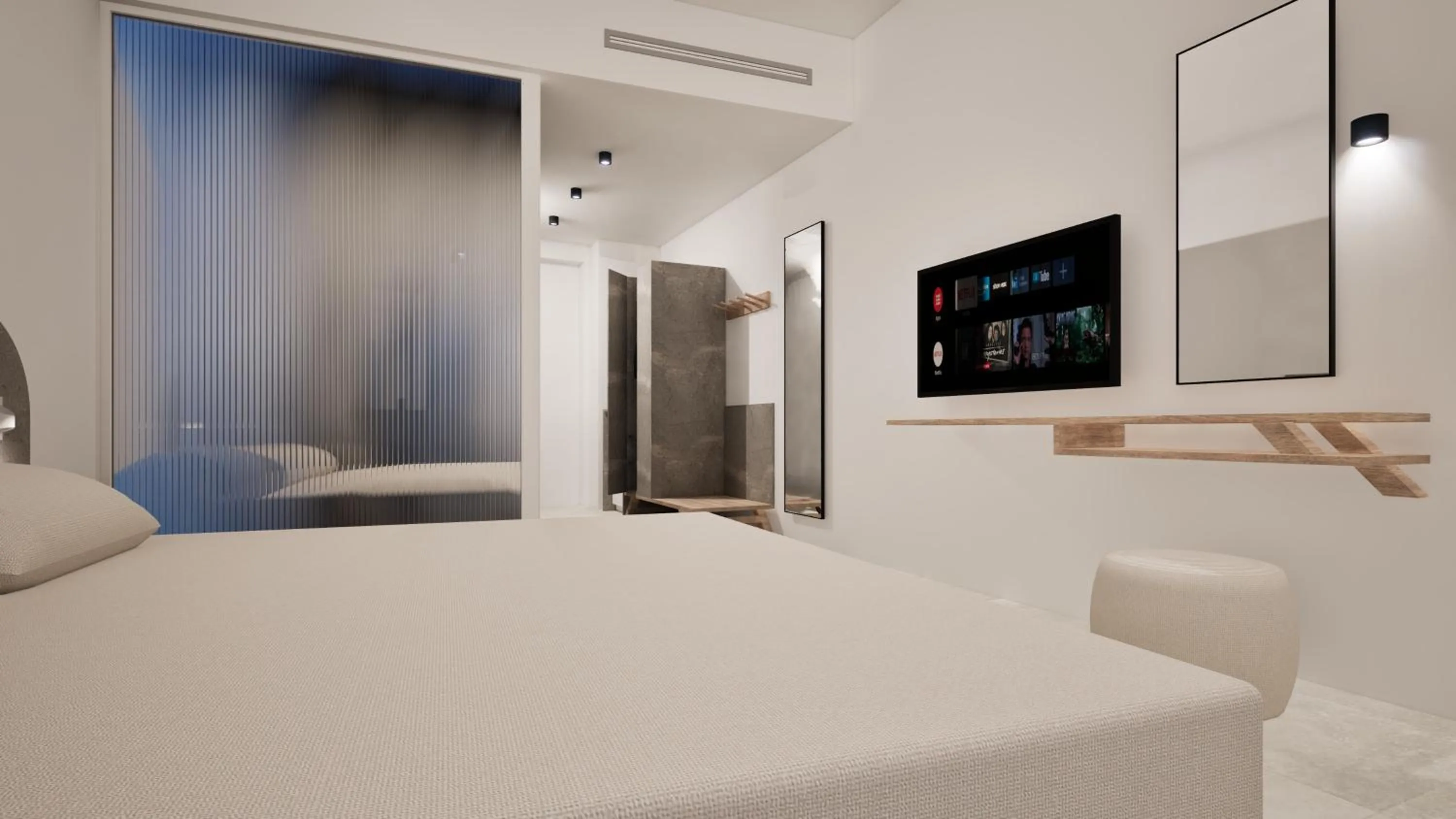 Bed in Lymberia Hotel