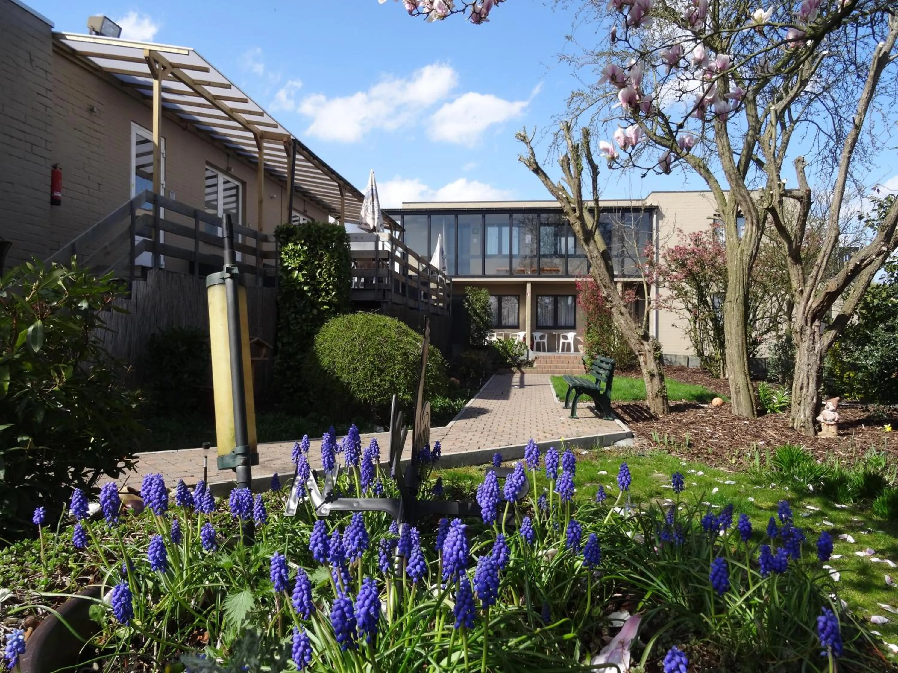 Garden view in Hostellerie Daiseldaele