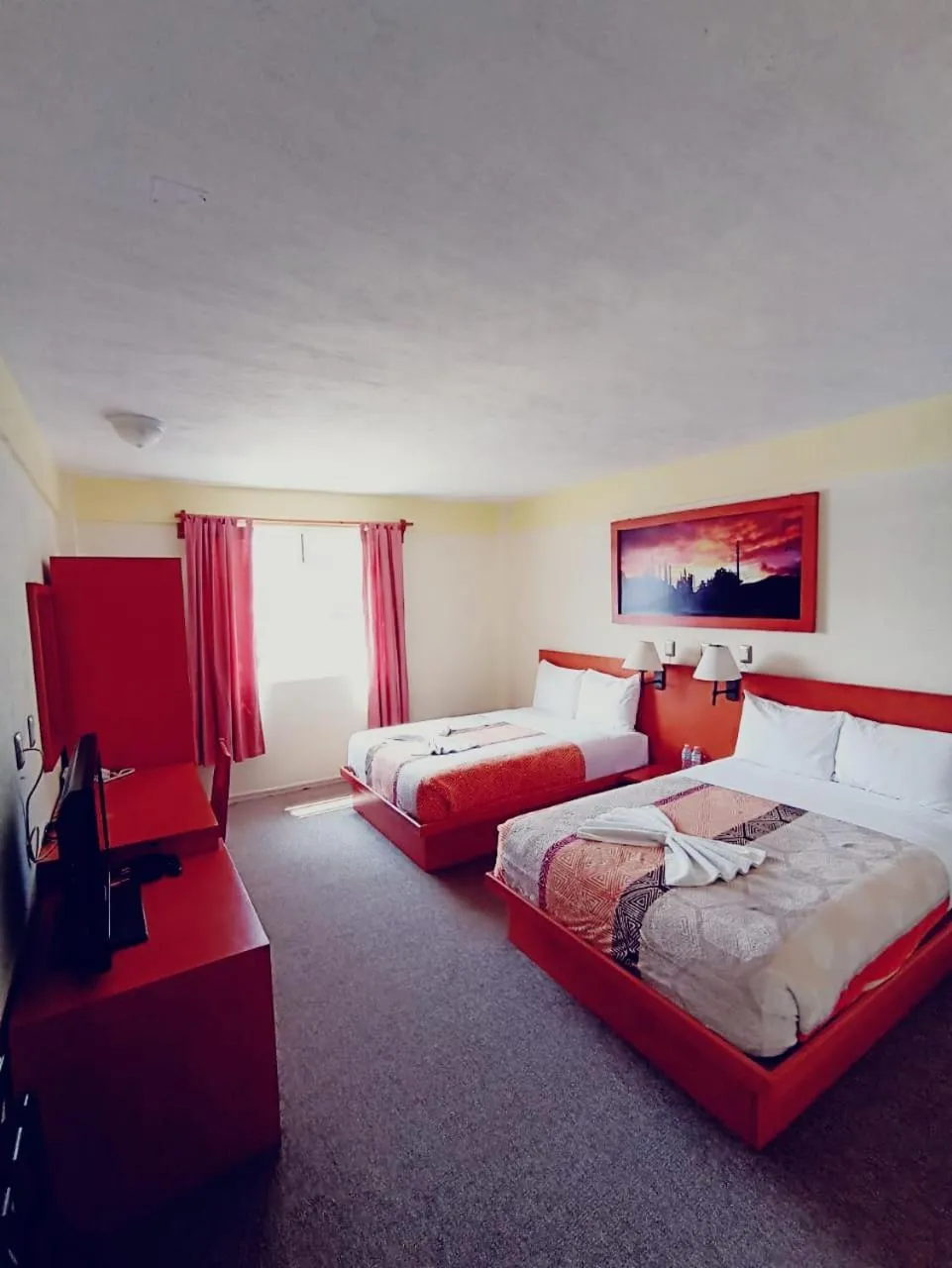 Bed in Hotel Azulejos