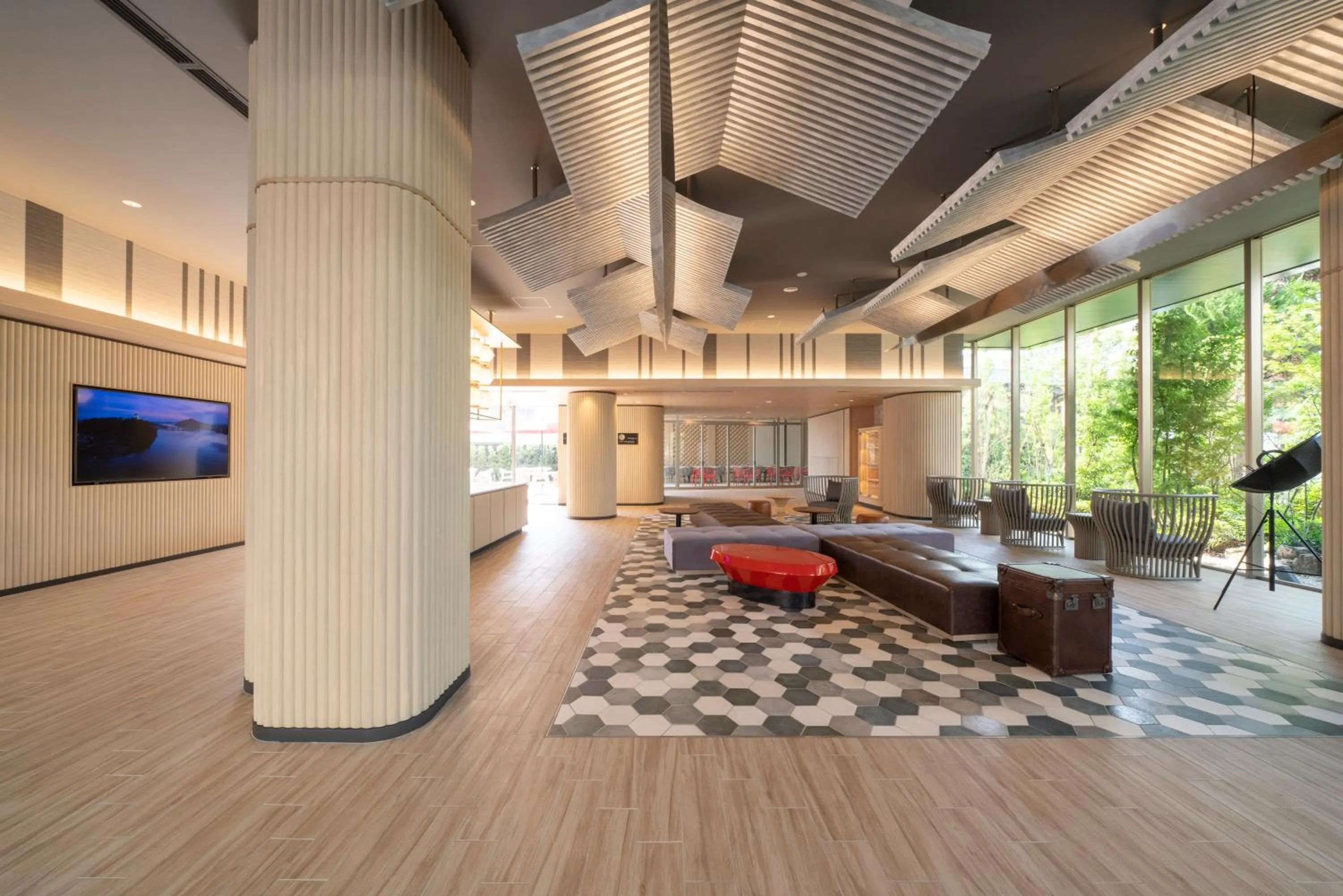 Lobby or reception in HOTEL μ STYLE INUYAMA experience