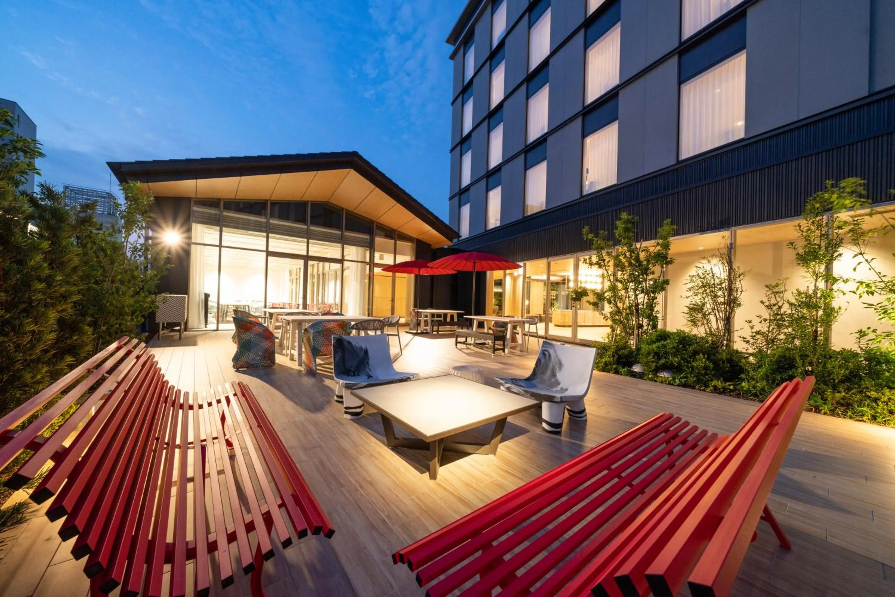 Balcony/Terrace in HOTEL μ STYLE INUYAMA experience