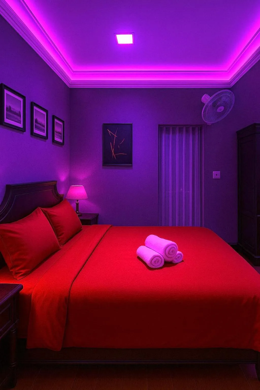 Bed in TTR Skypool View Hotel