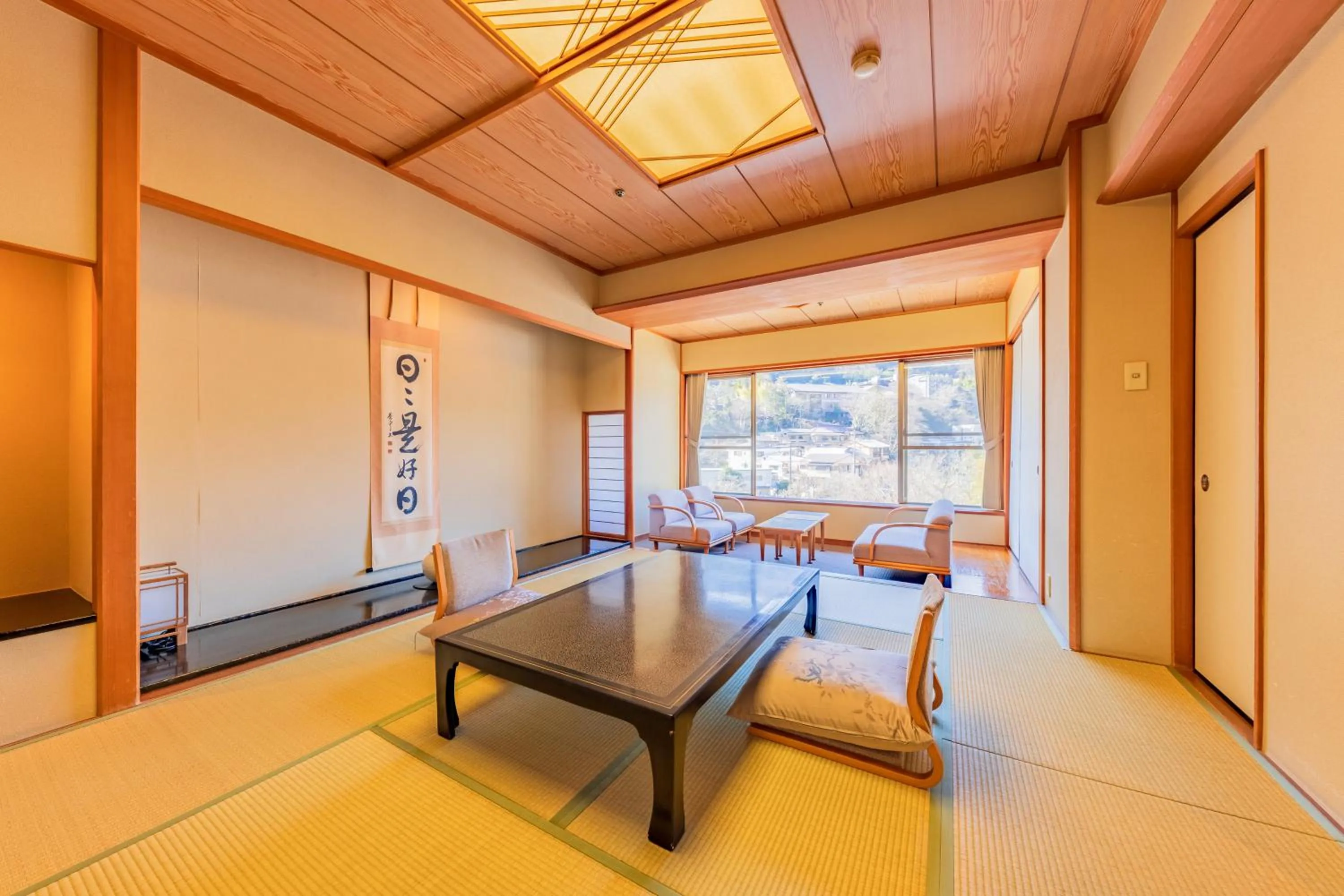 Living room in Hakone Yumoto Onsen Hotel Kajikaso