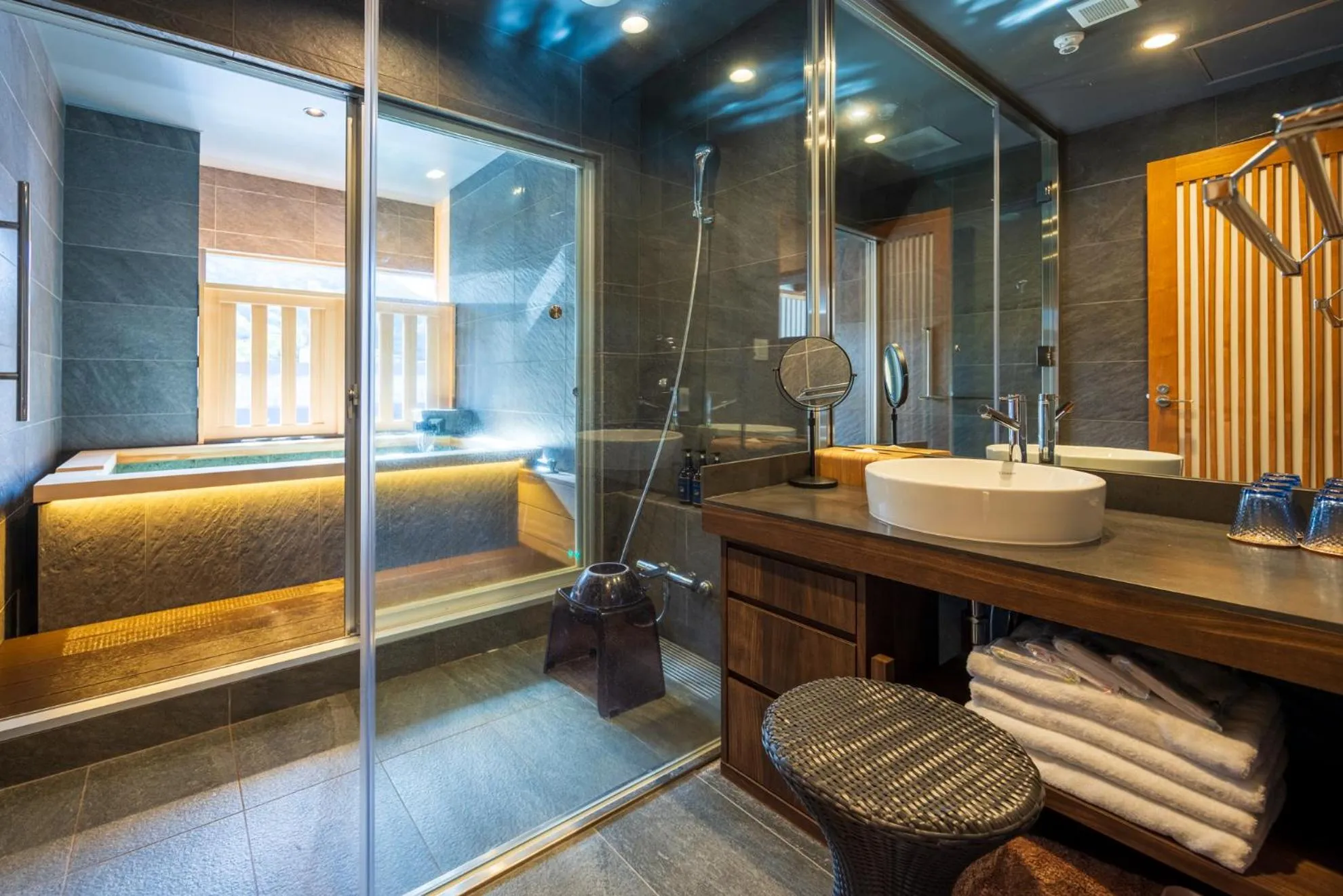 Bathroom in Hakone Yumoto Onsen Hotel Kajikaso