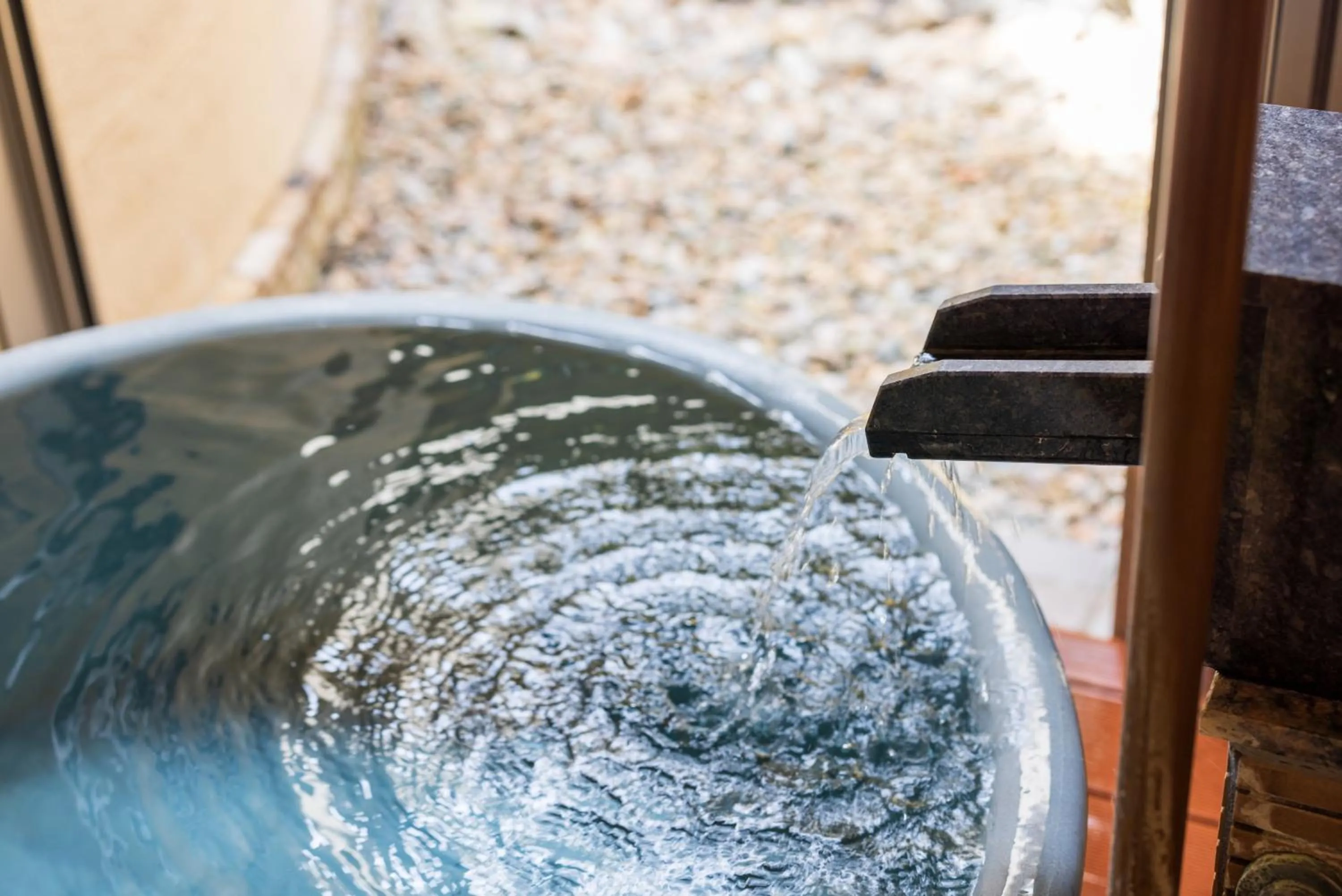 Open Air Bath in Hakone Yumoto Onsen Hotel Kajikaso