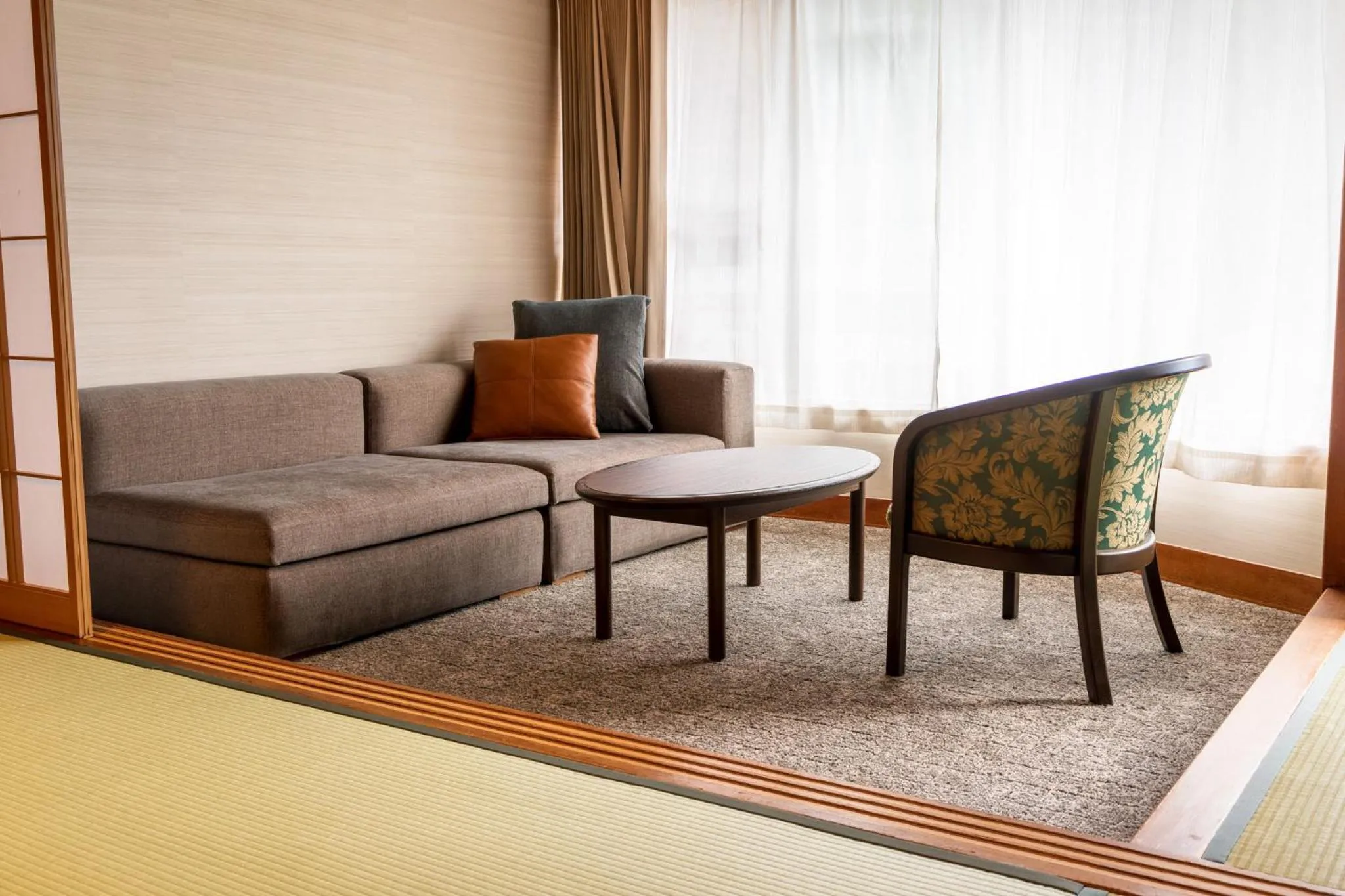 Living room in Hakone Yumoto Onsen Hotel Kajikaso