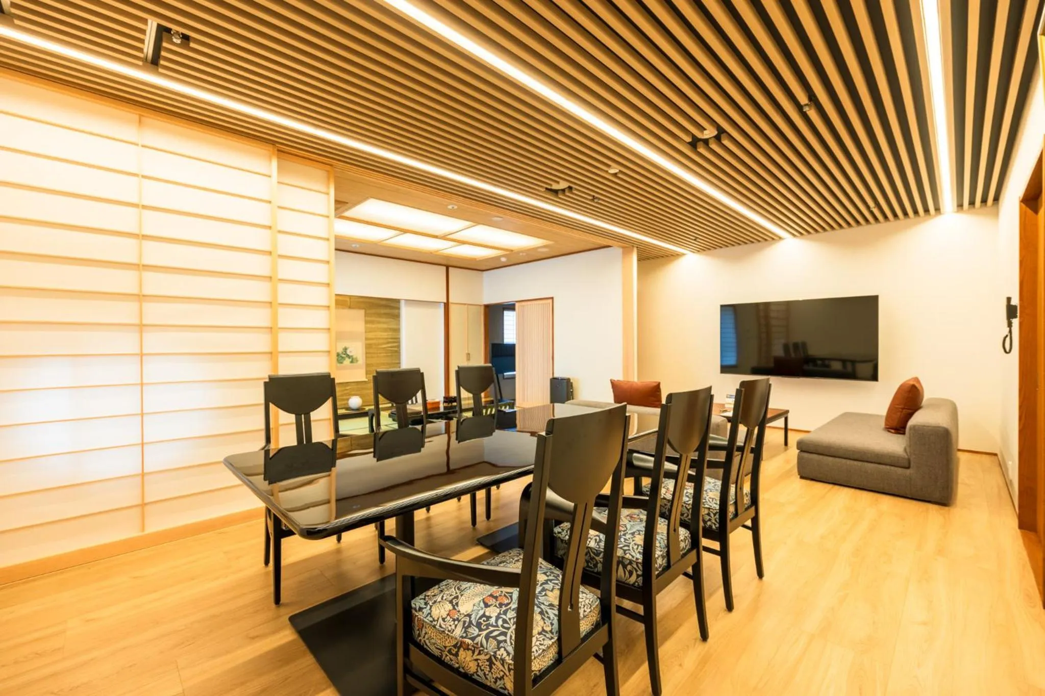 Living room in Hakone Yumoto Onsen Hotel Kajikaso