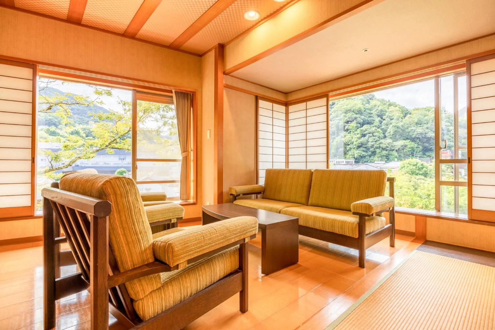 Living room in Hakone Yumoto Onsen Hotel Kajikaso