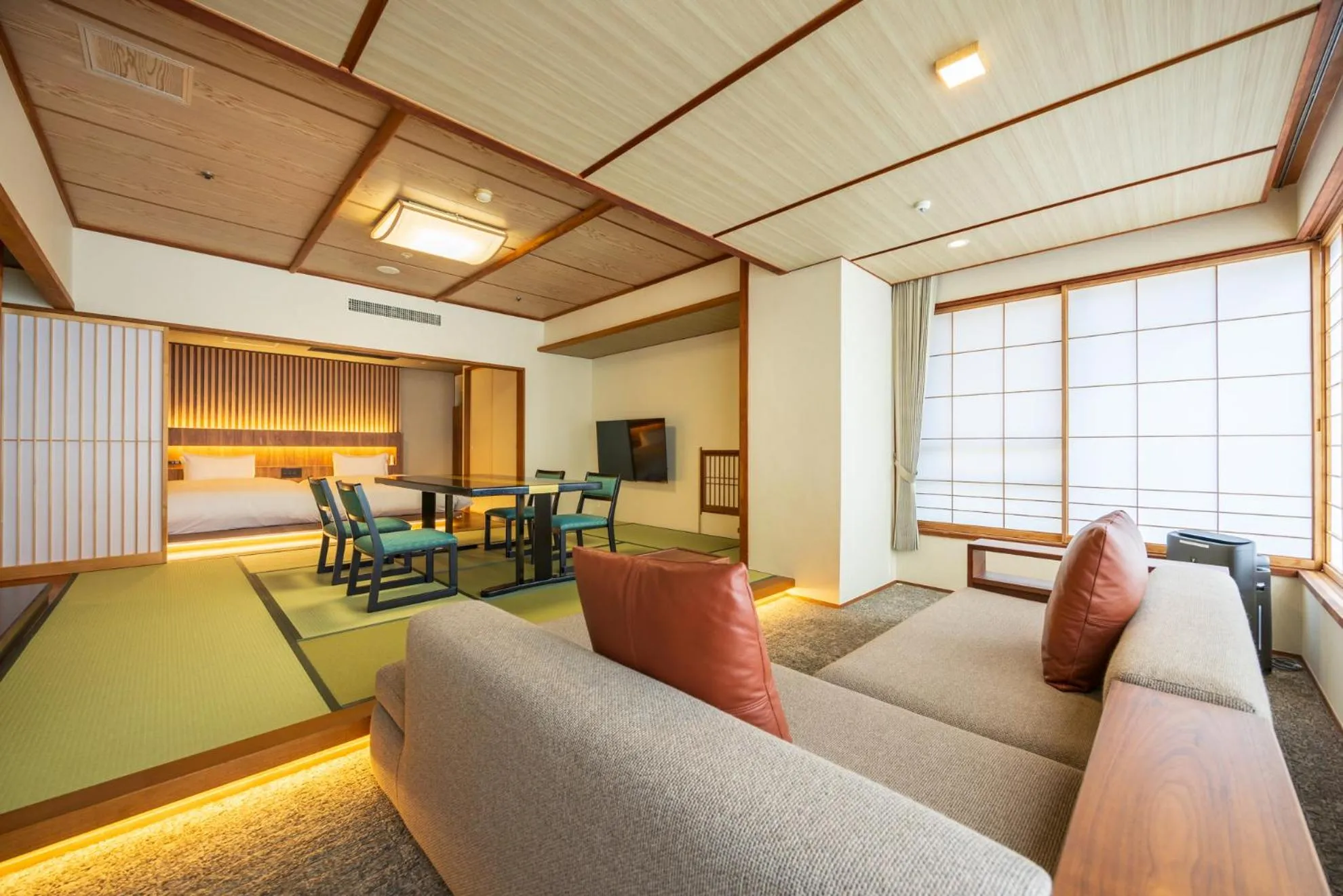 Living room in Hakone Yumoto Onsen Hotel Kajikaso