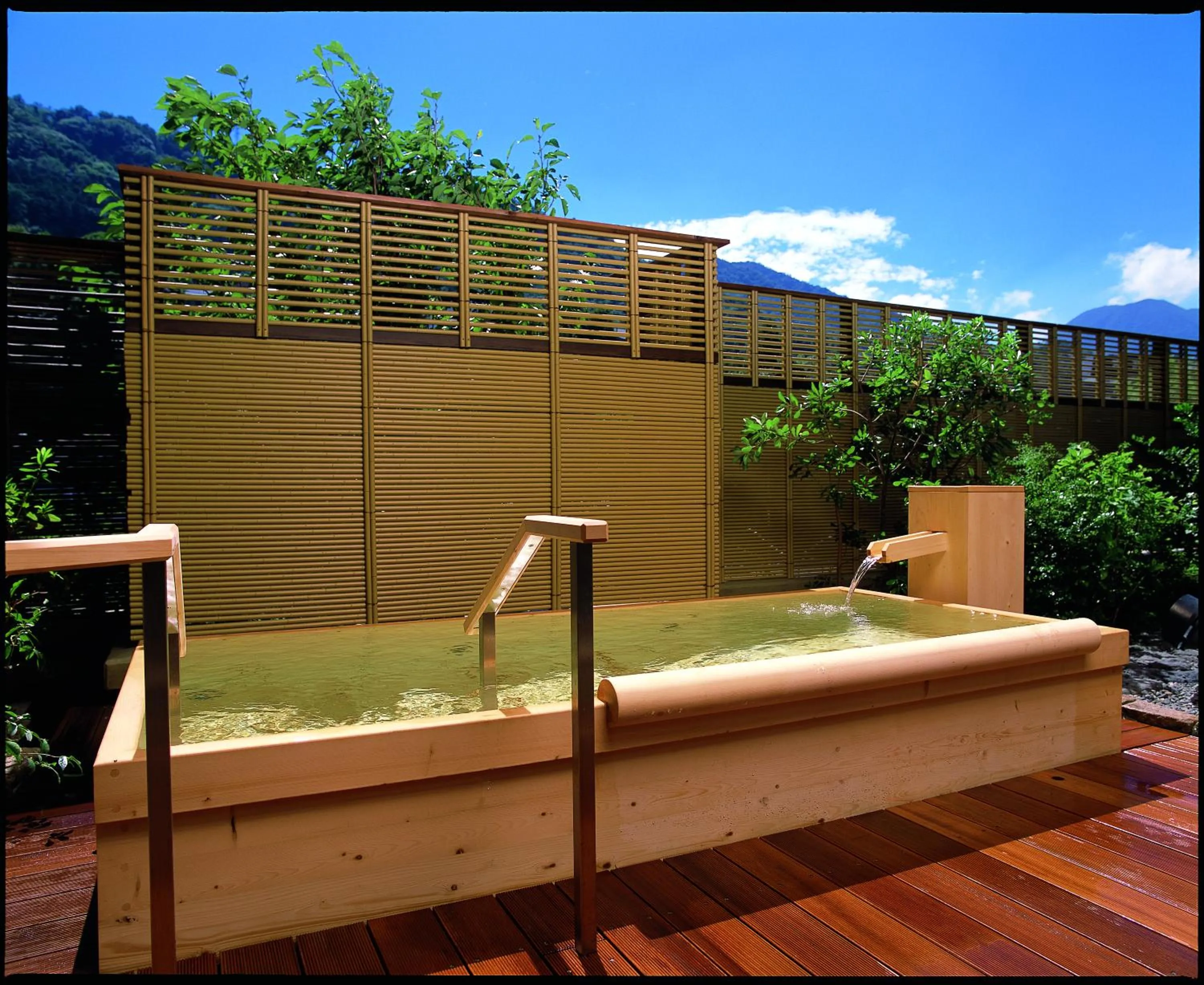 Hot Spring Bath in Hakone Yumoto Onsen Hotel Kajikaso