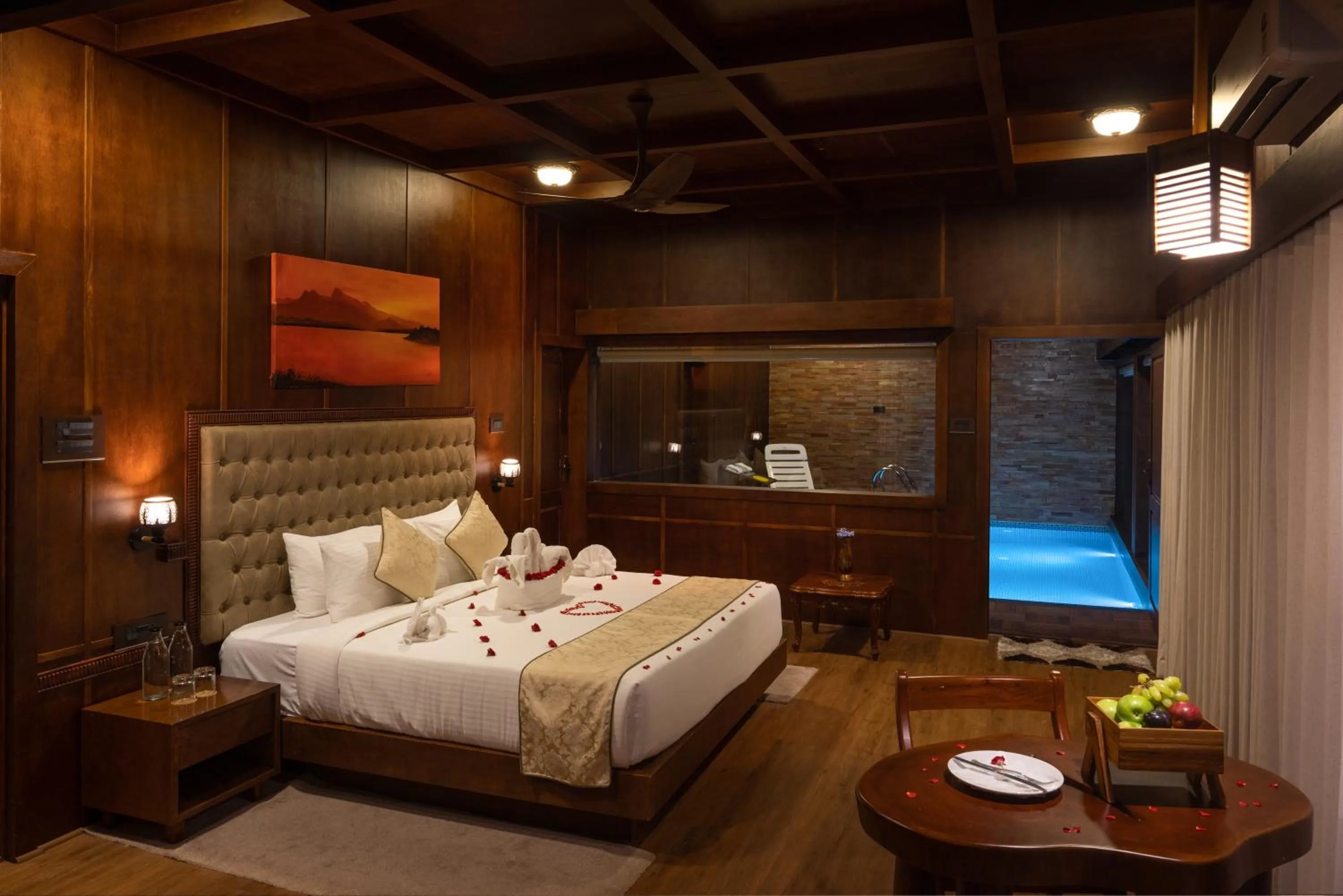 Bed in Au Revoir Wellness Resort, Malampuzha