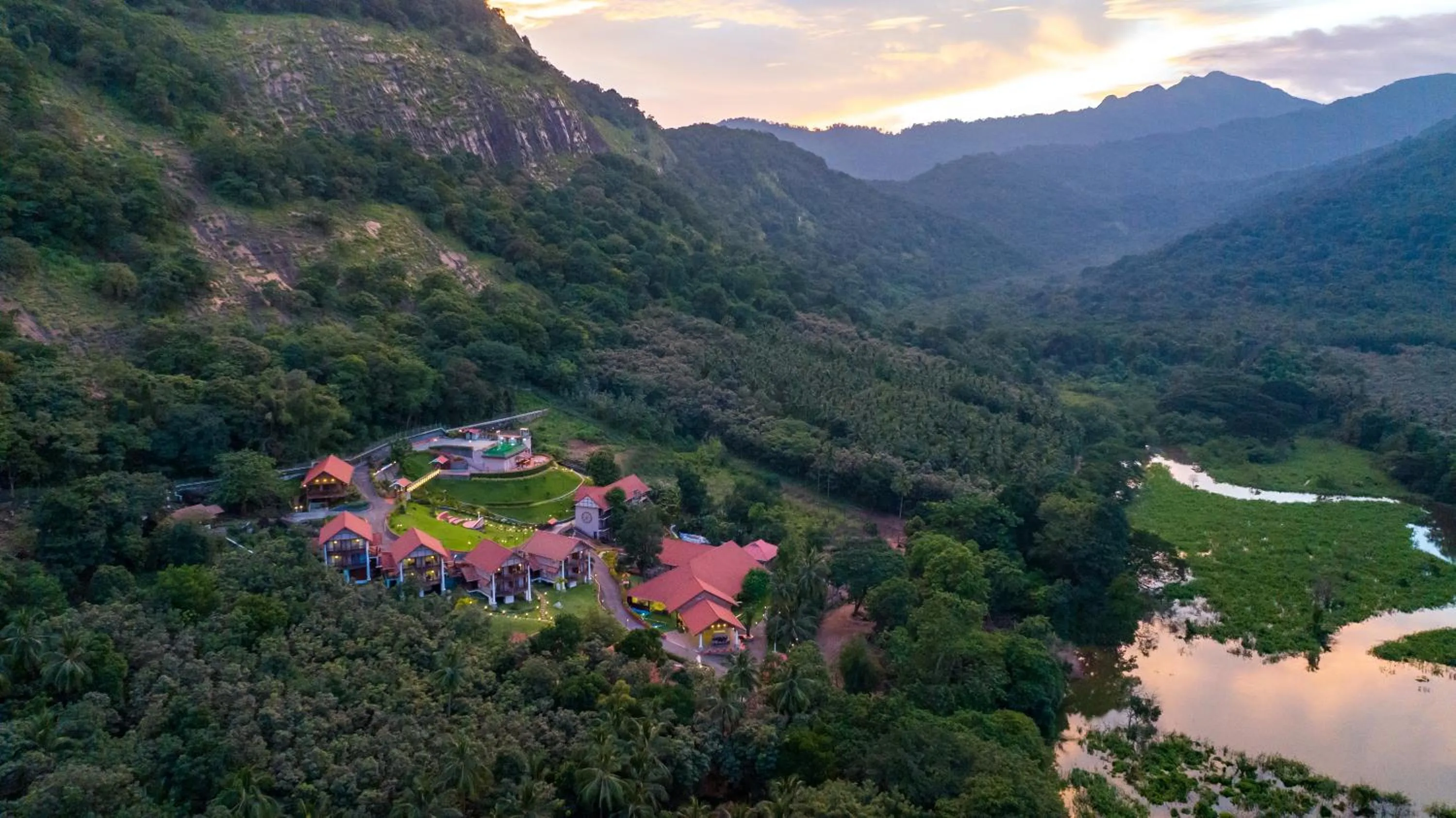 Property building in Au Revoir Wellness Resort, Malampuzha