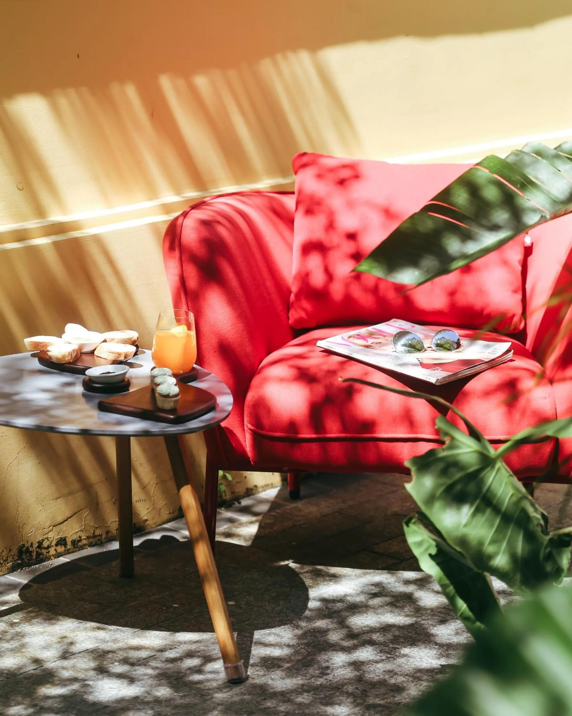 Seating area in JM Boutique Hotel