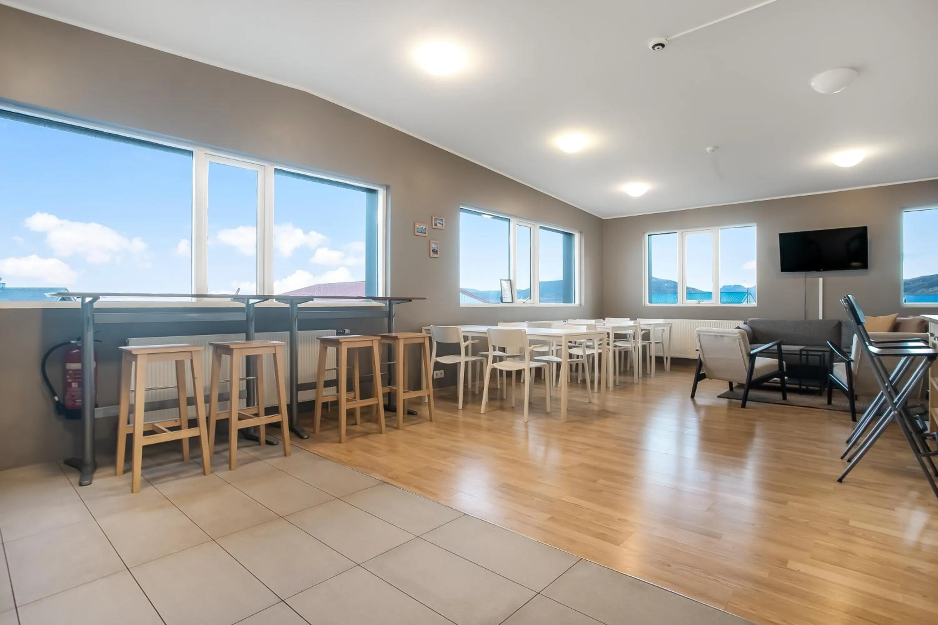 Seating area in Stöð Guesthouse and apartments