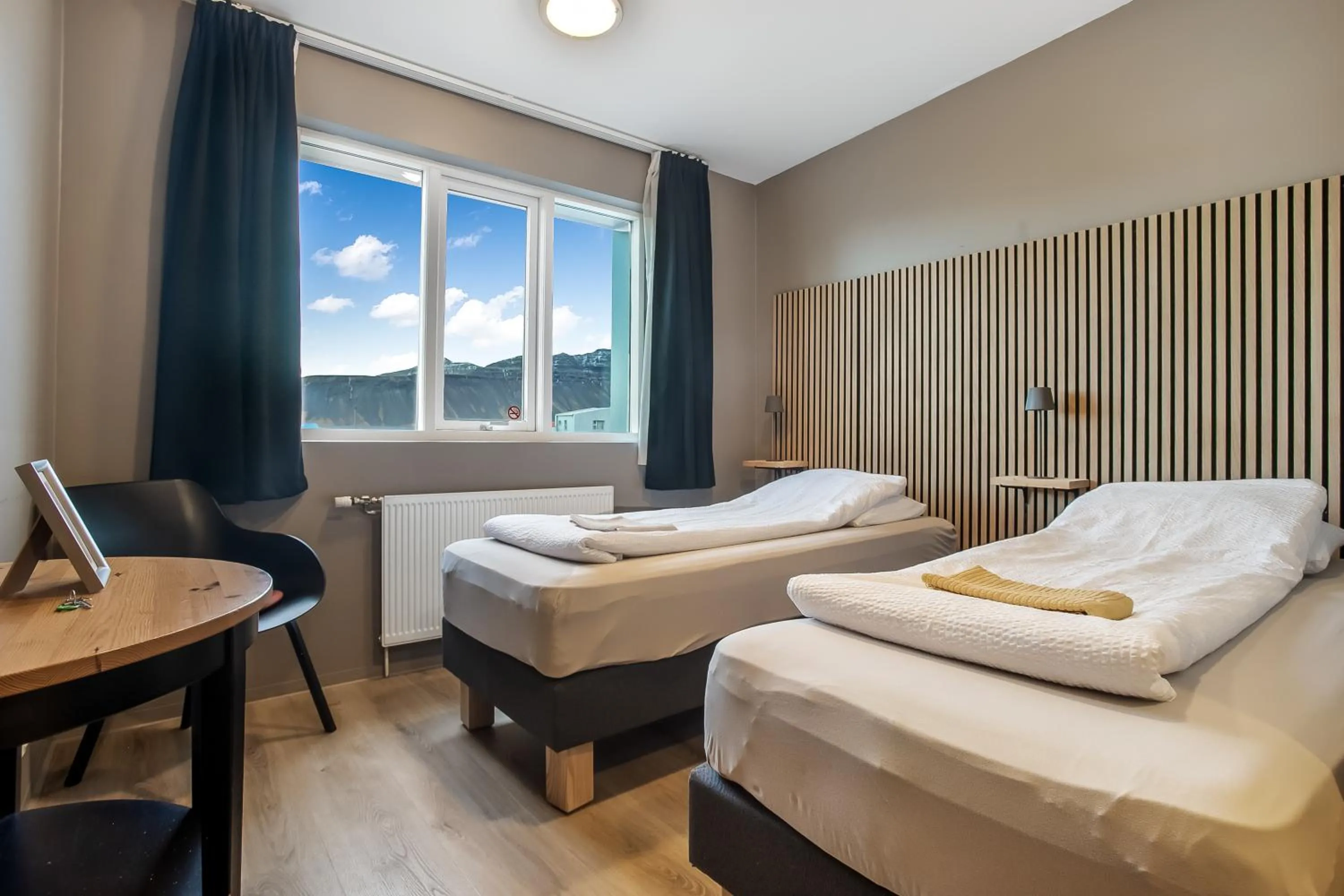 Bed in Stöð Guesthouse and apartments