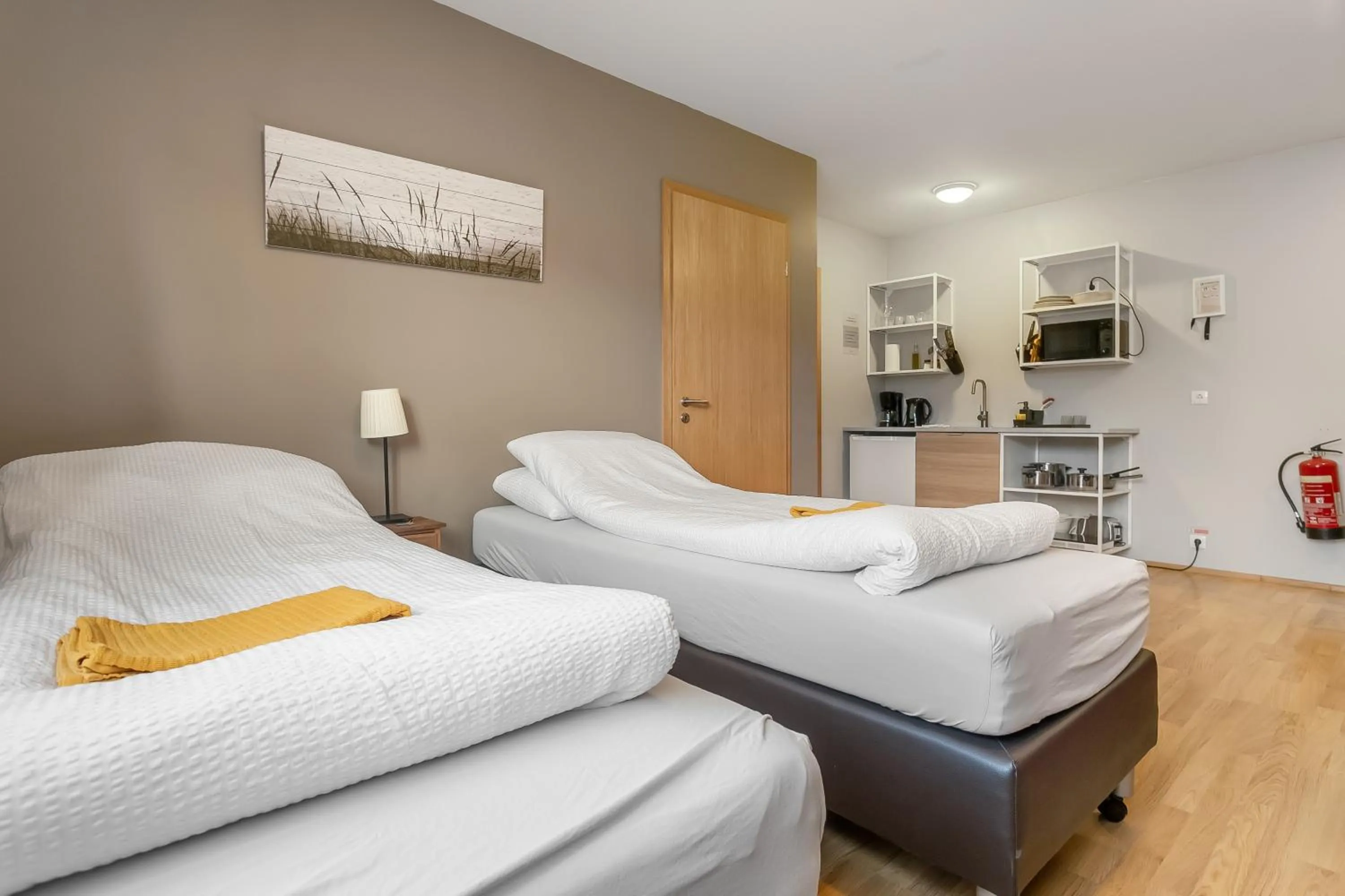 Bed in Stöð Guesthouse and apartments