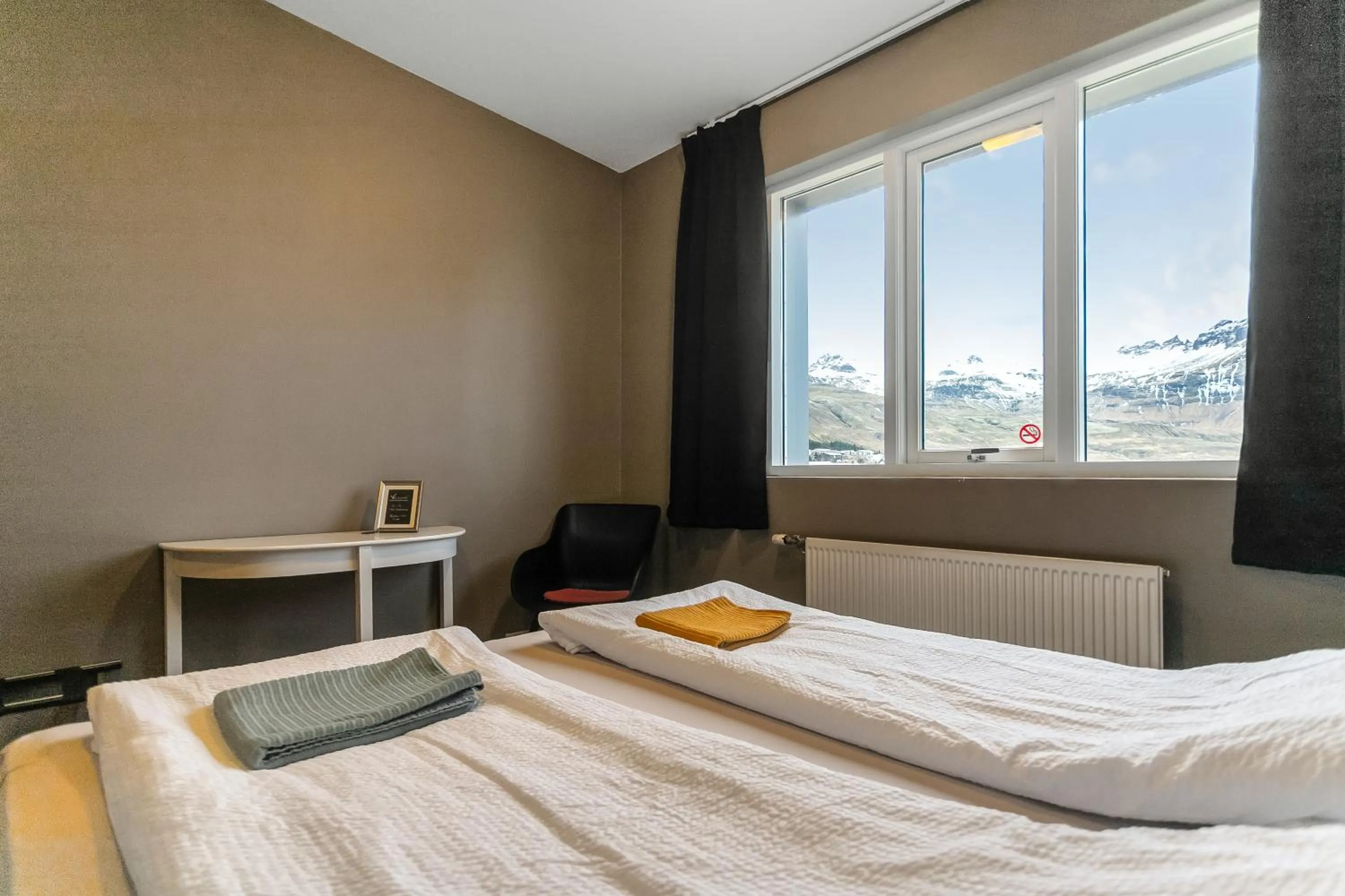 Bed in Stöð Guesthouse and apartments