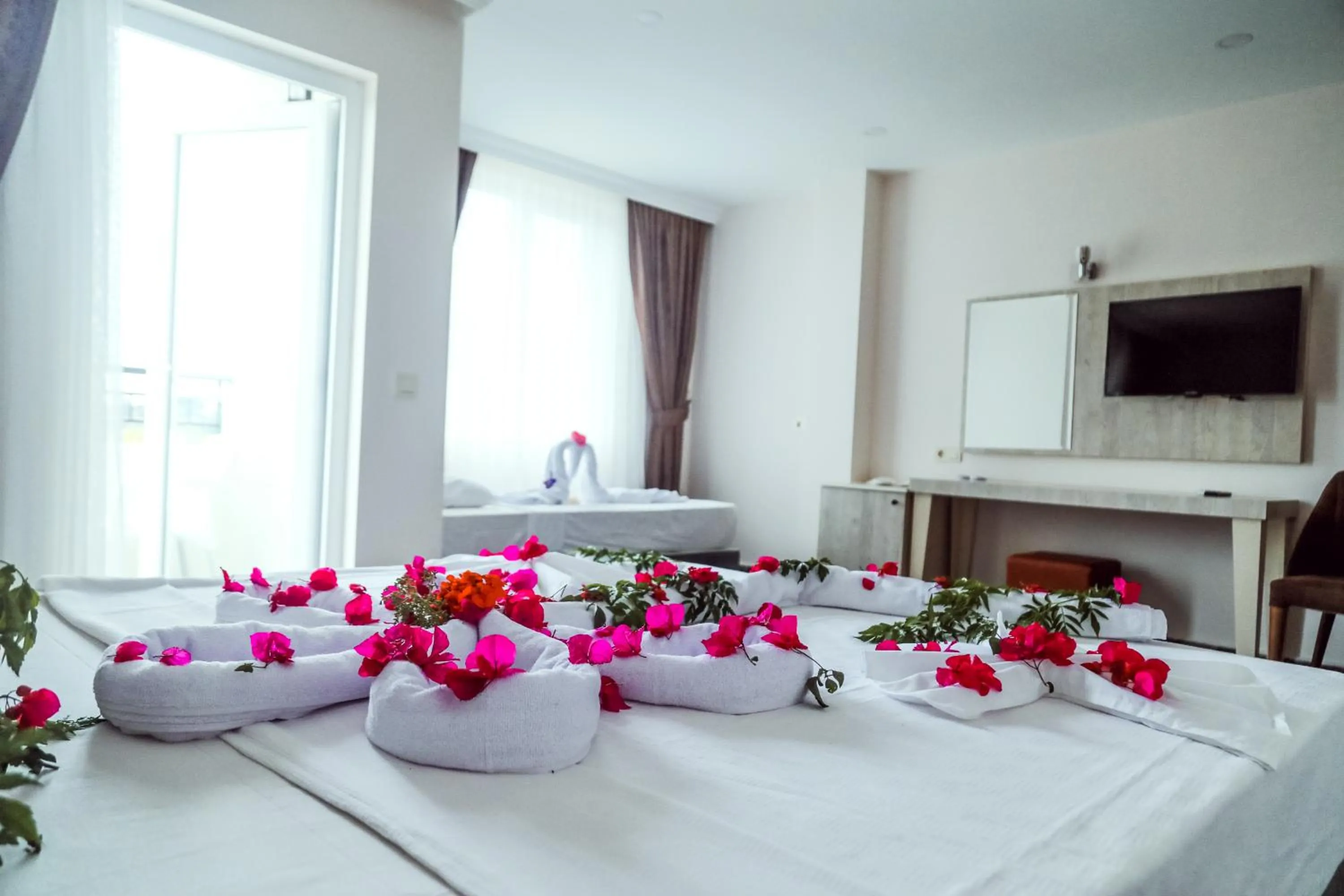 Bed in Dream Town Hotel&Restaurant