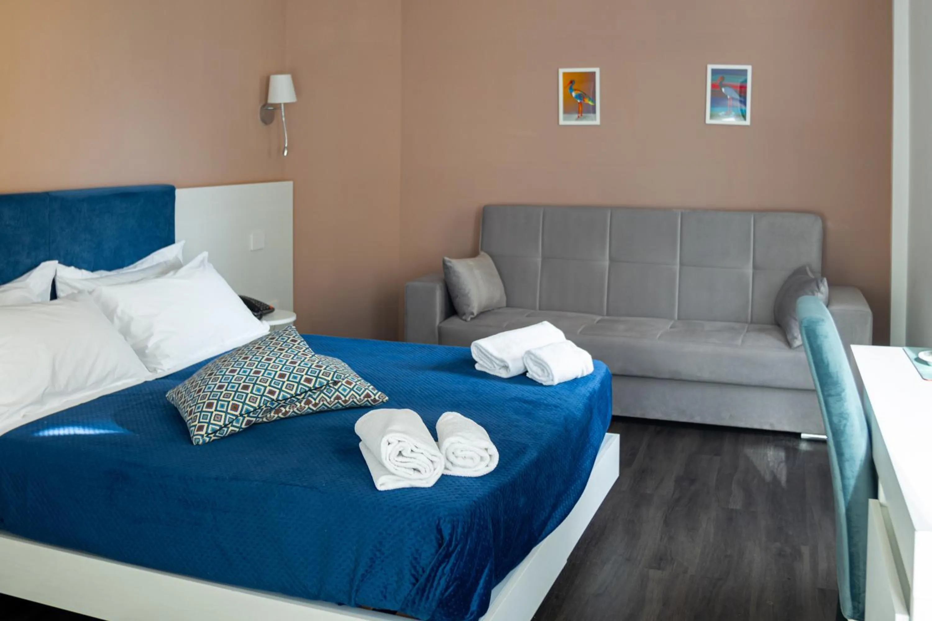 Bed in Palazzo Cappuccini Art Relais