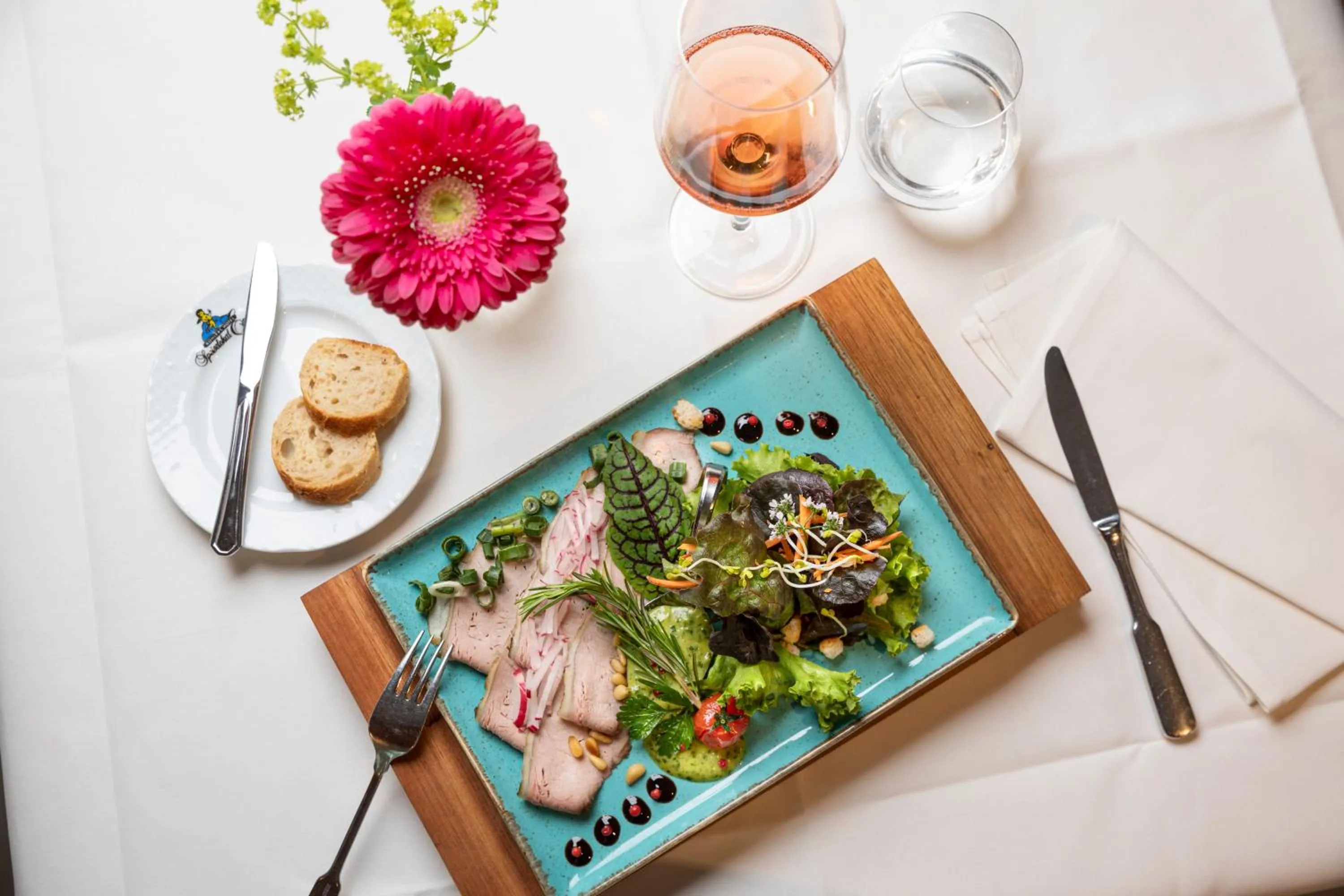 Food close-up in Kohlers Hotel Engel