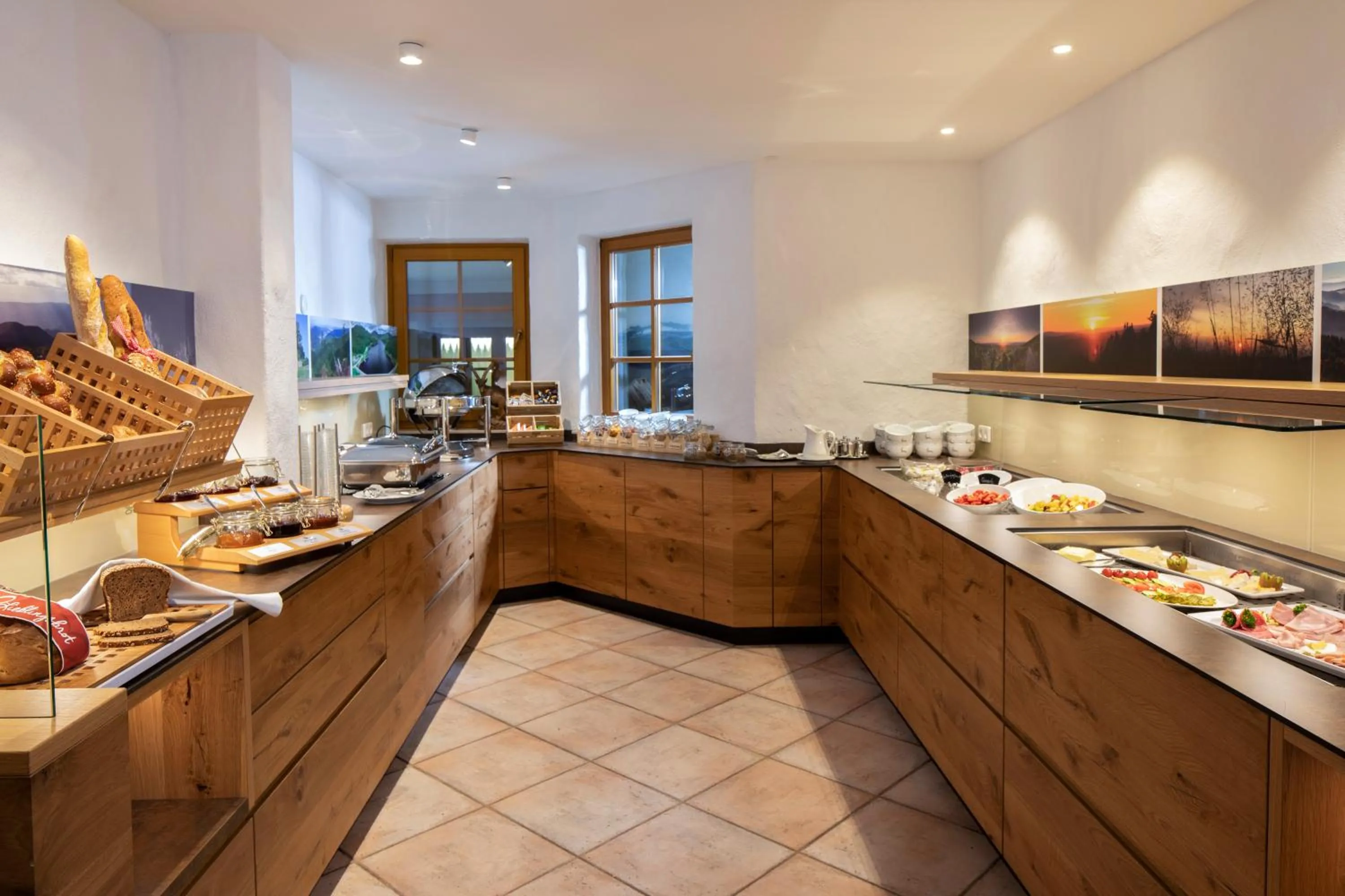 Buffet breakfast in Kohlers Hotel Engel