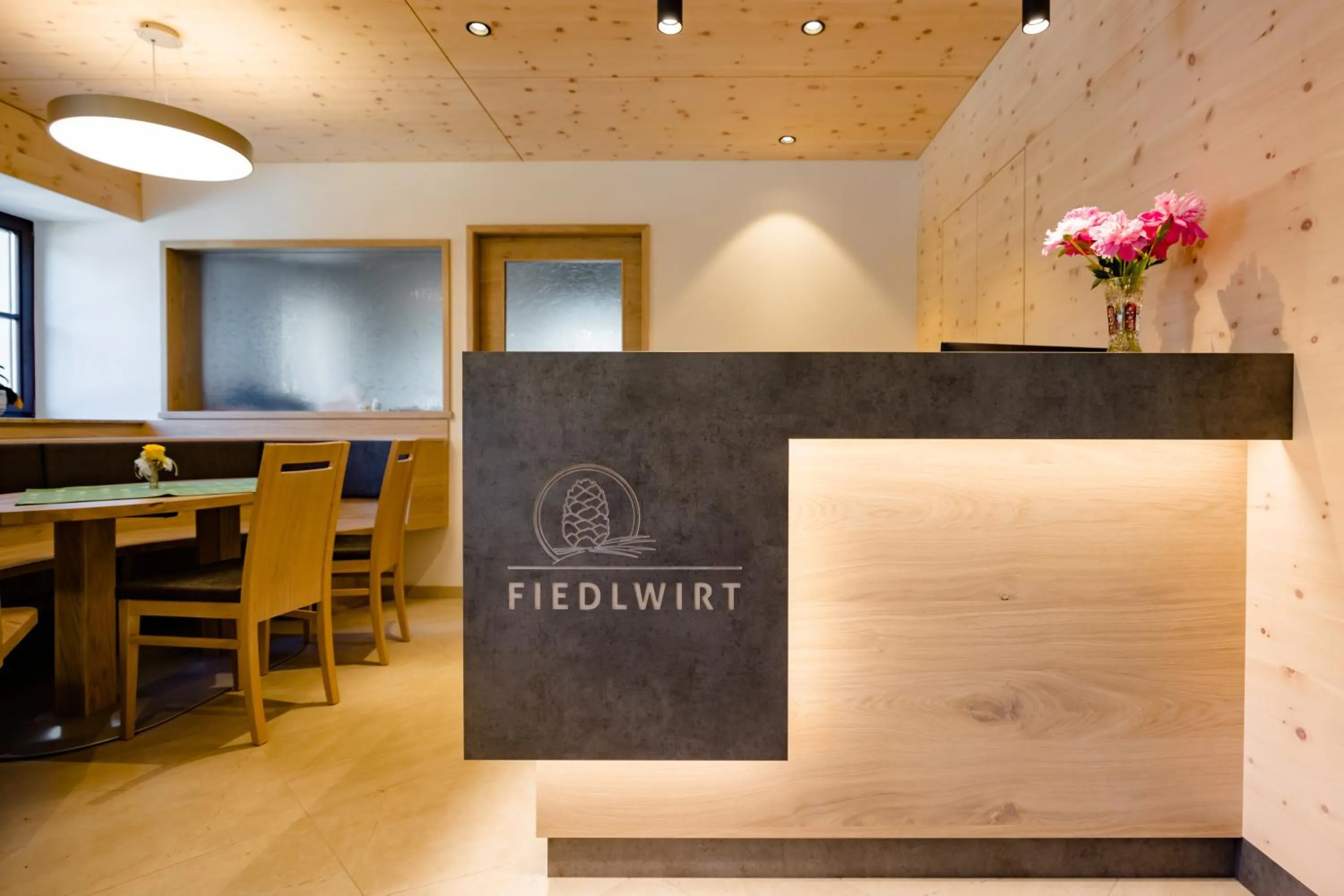 Lobby or reception in Gästehaus Fiedlwirt