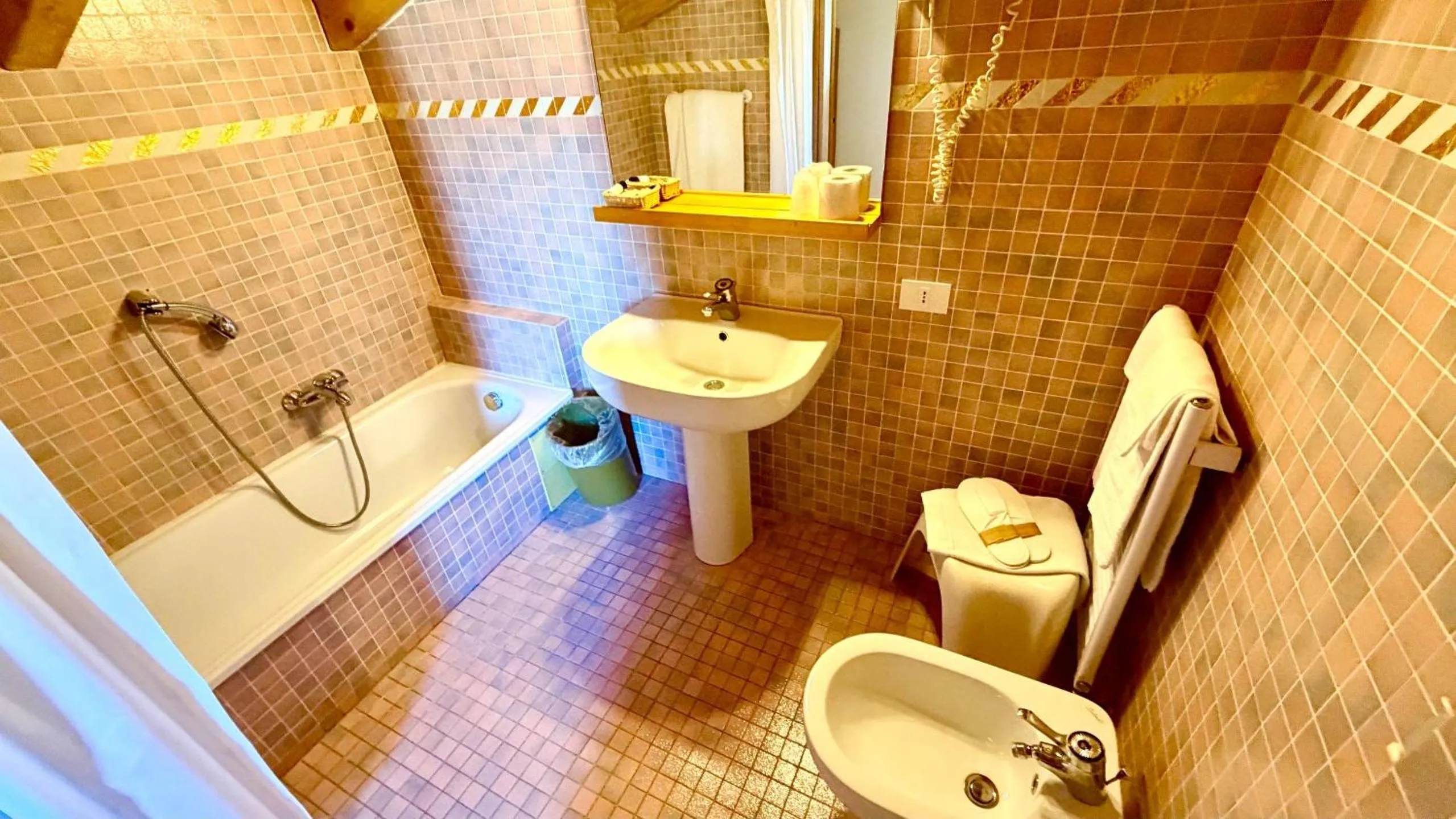 Bathroom in Hotel New Genziana