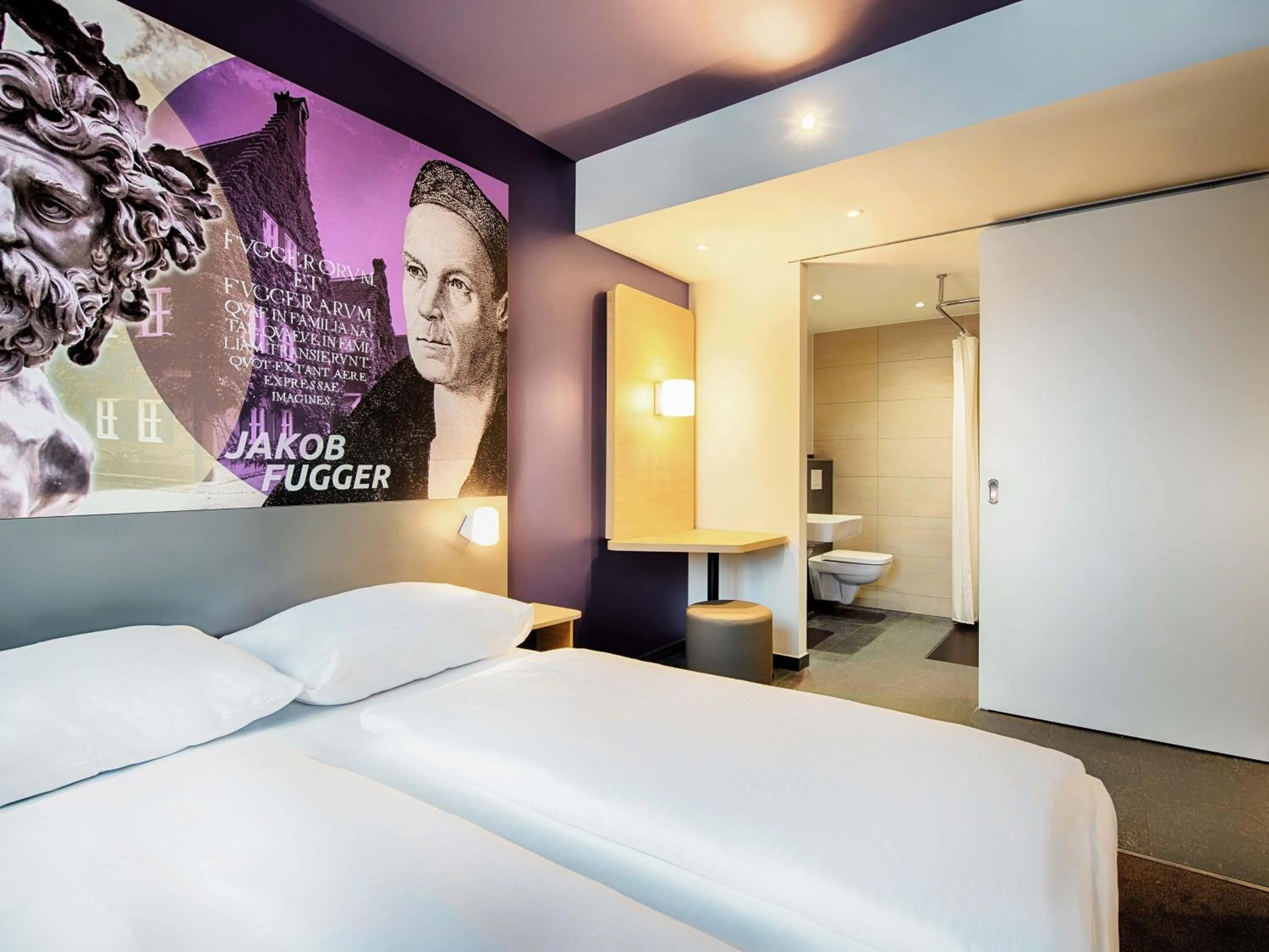 Photo of the whole room, Bed in B&B Hotel Augsburg-West