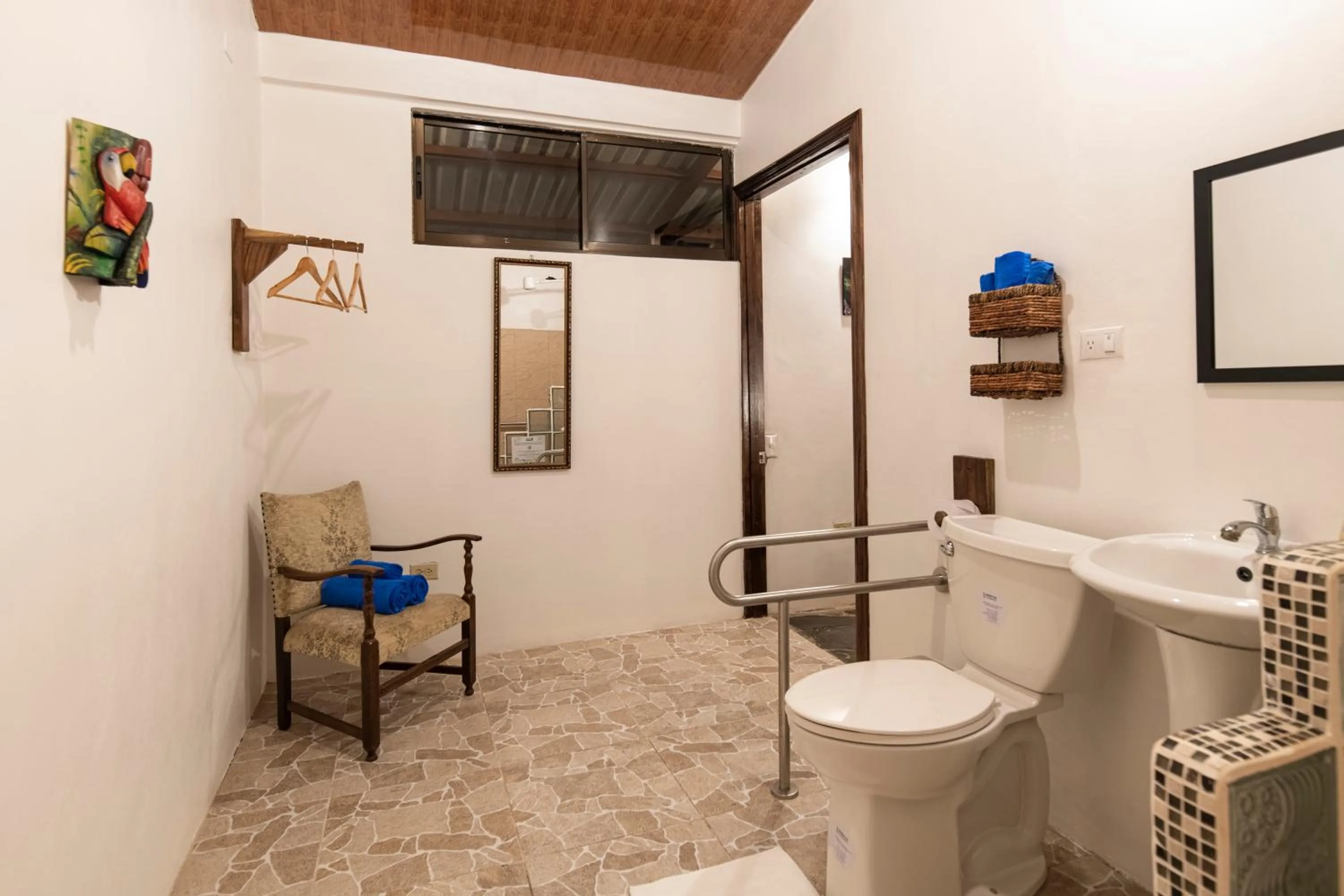 Toilet in Pangea Lodge with Shared Pool at the Heart of Manzanillo