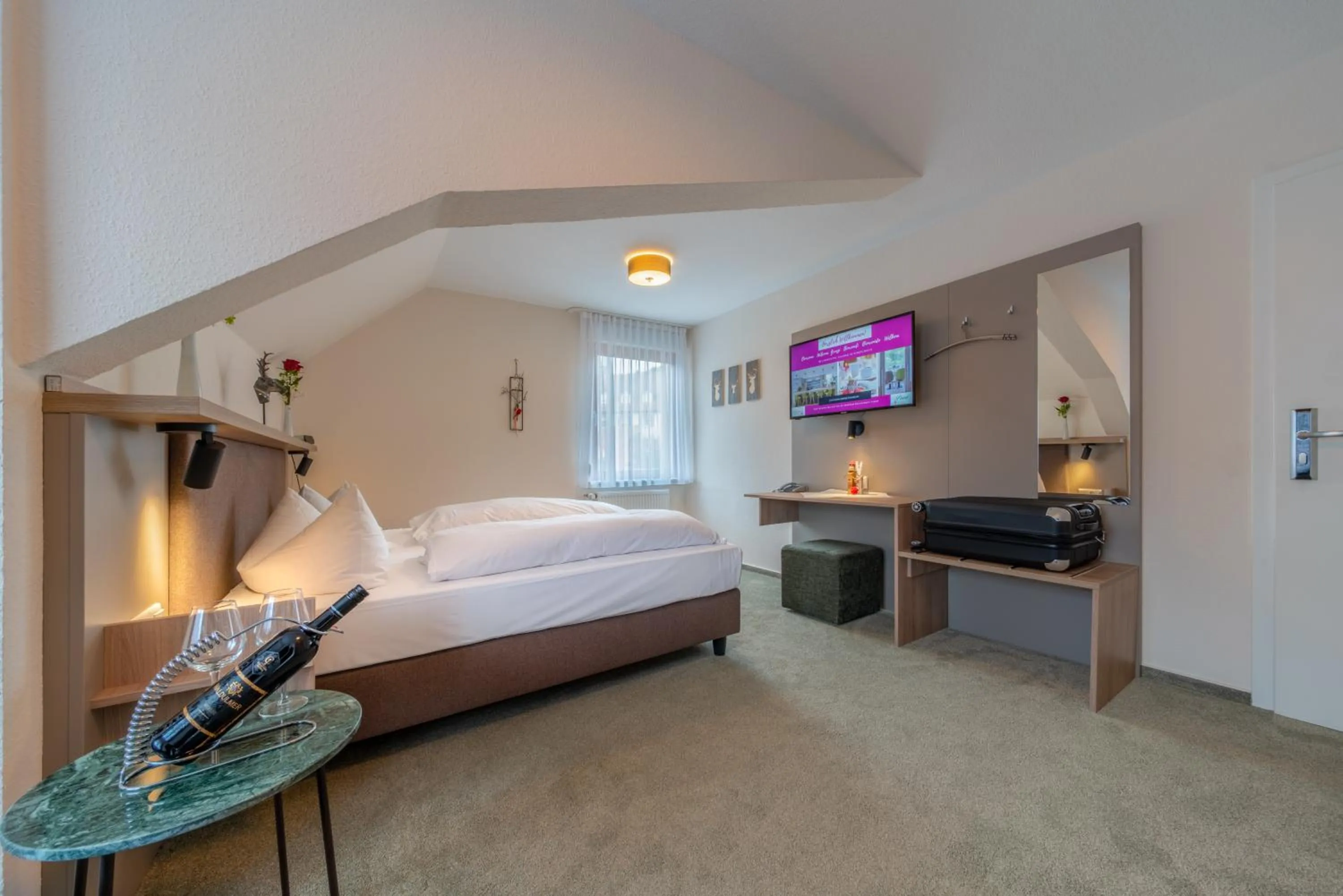 Photo of the whole room, Bed in Landhotel Salmen