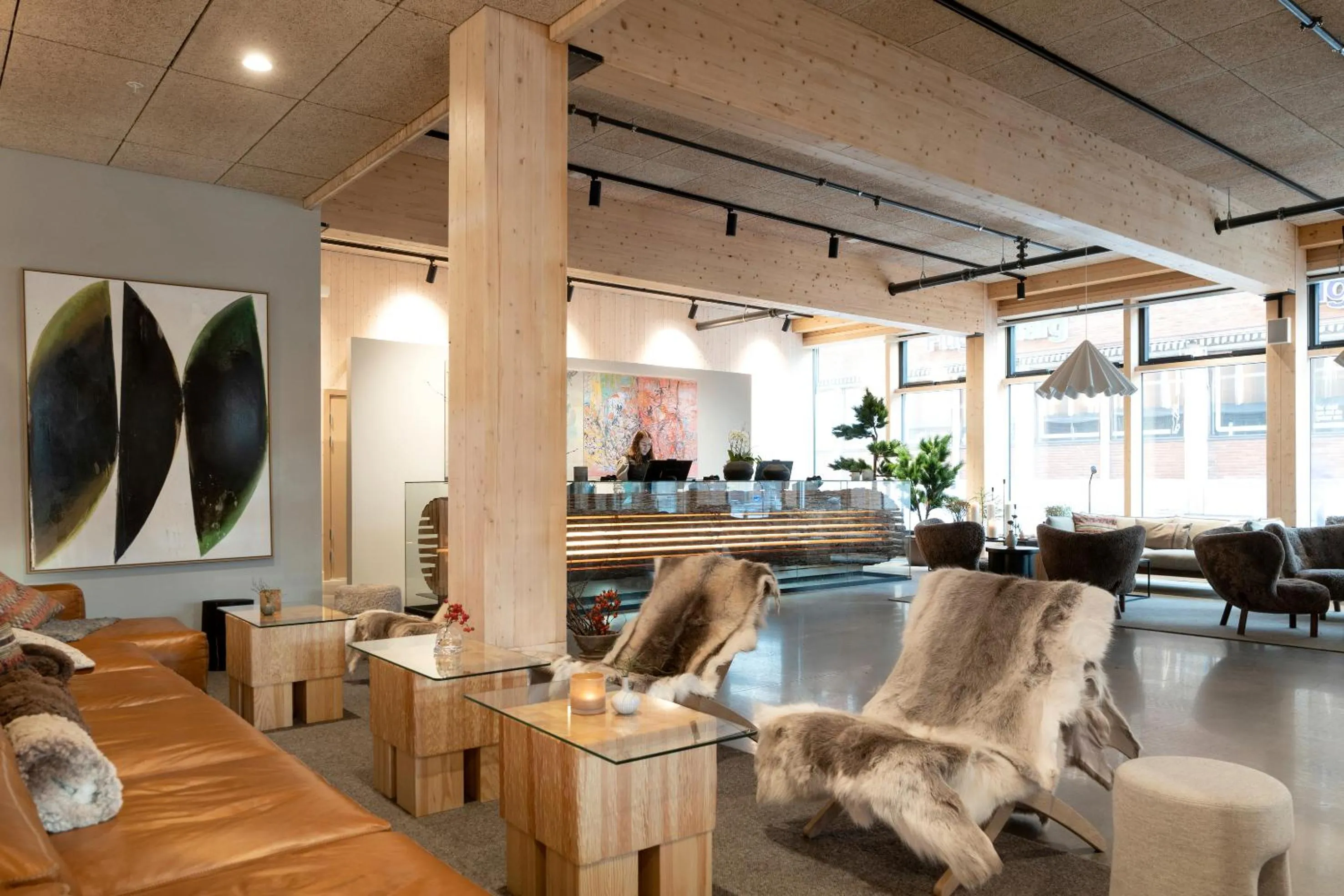 Lobby or reception in The Wood Hotel by Elite