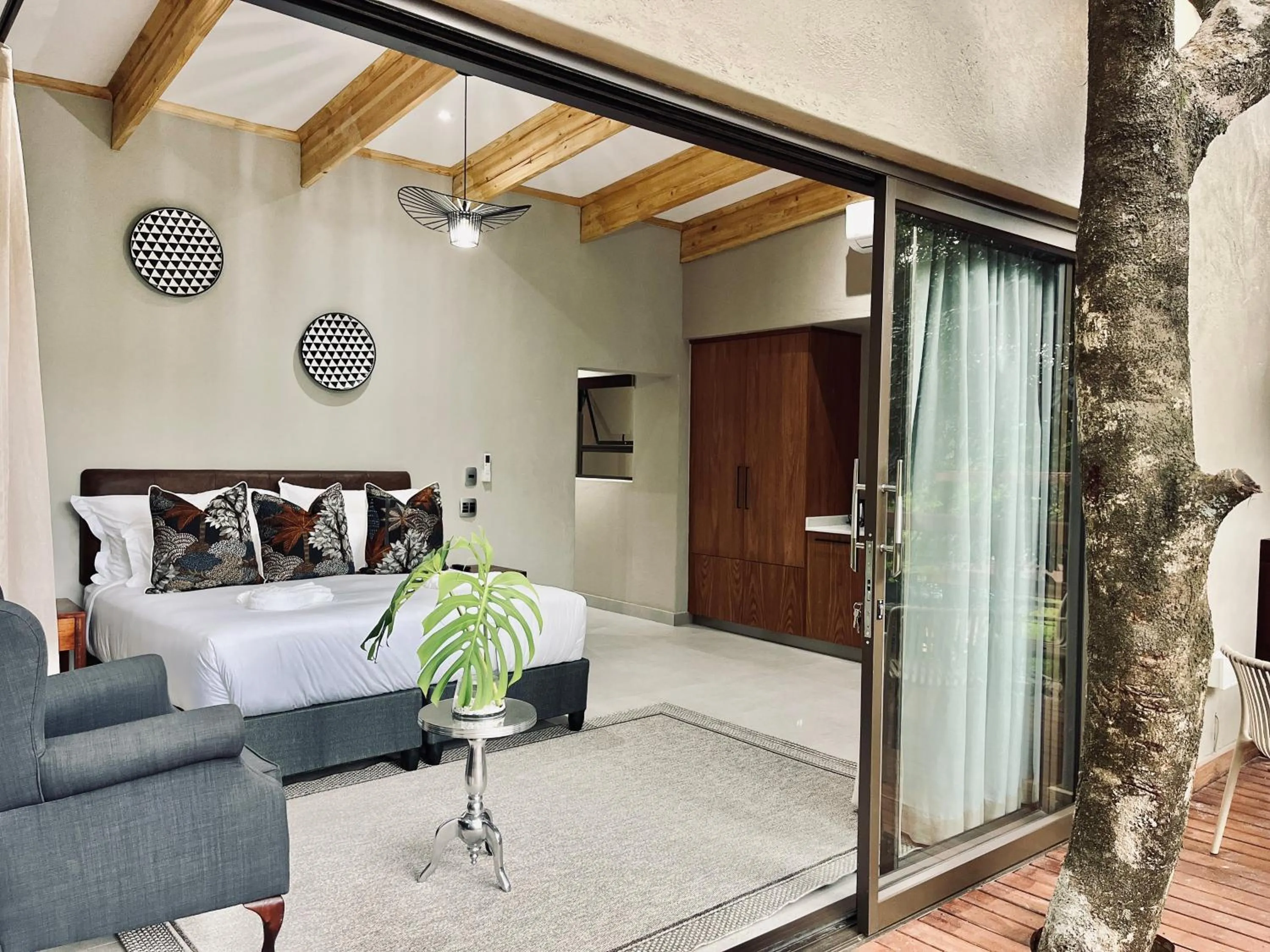 Bed in Bushbaby Valley Lodge