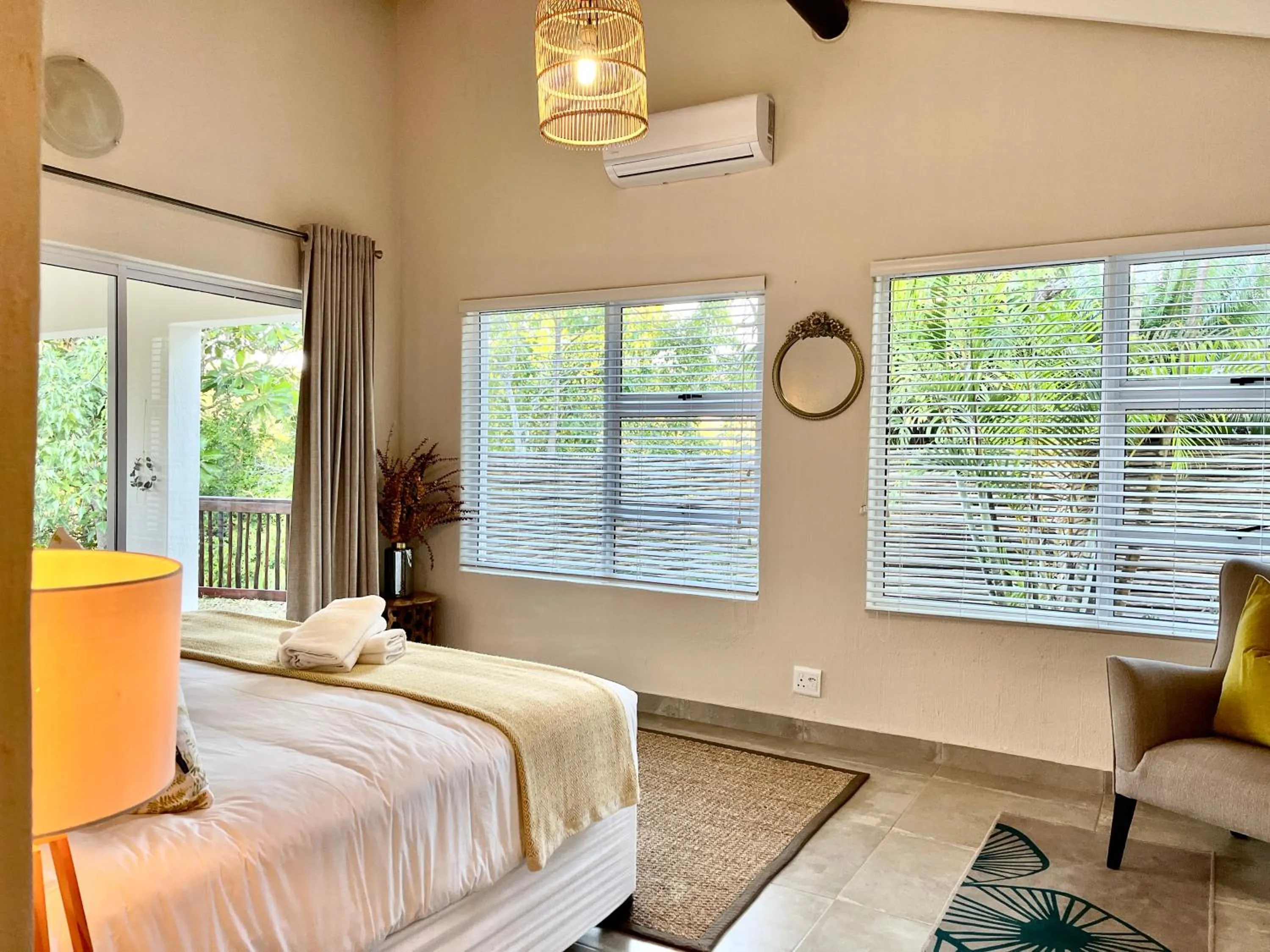 Bed in Bushbaby Valley Lodge