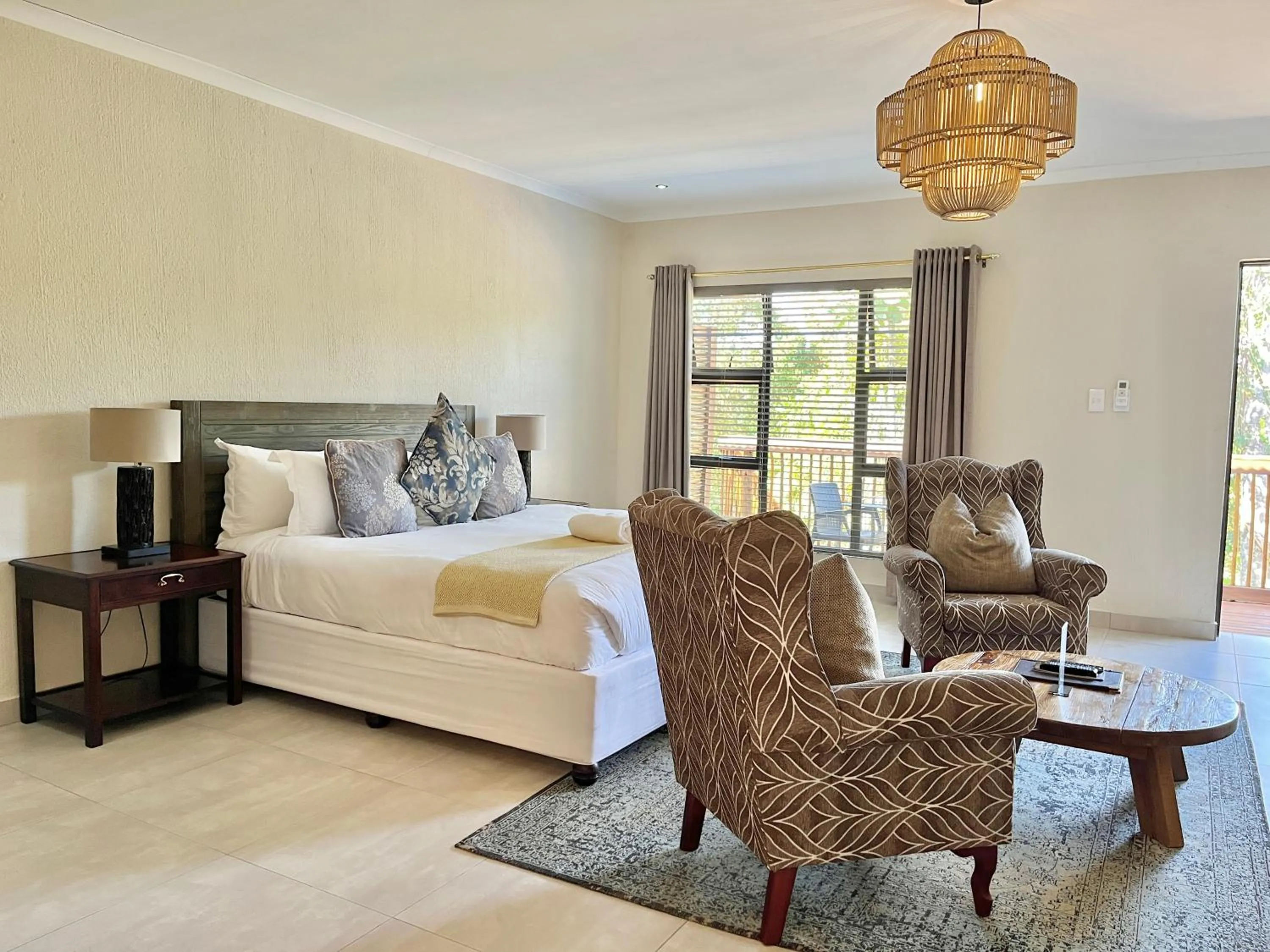 Bed in Bushbaby Valley Lodge