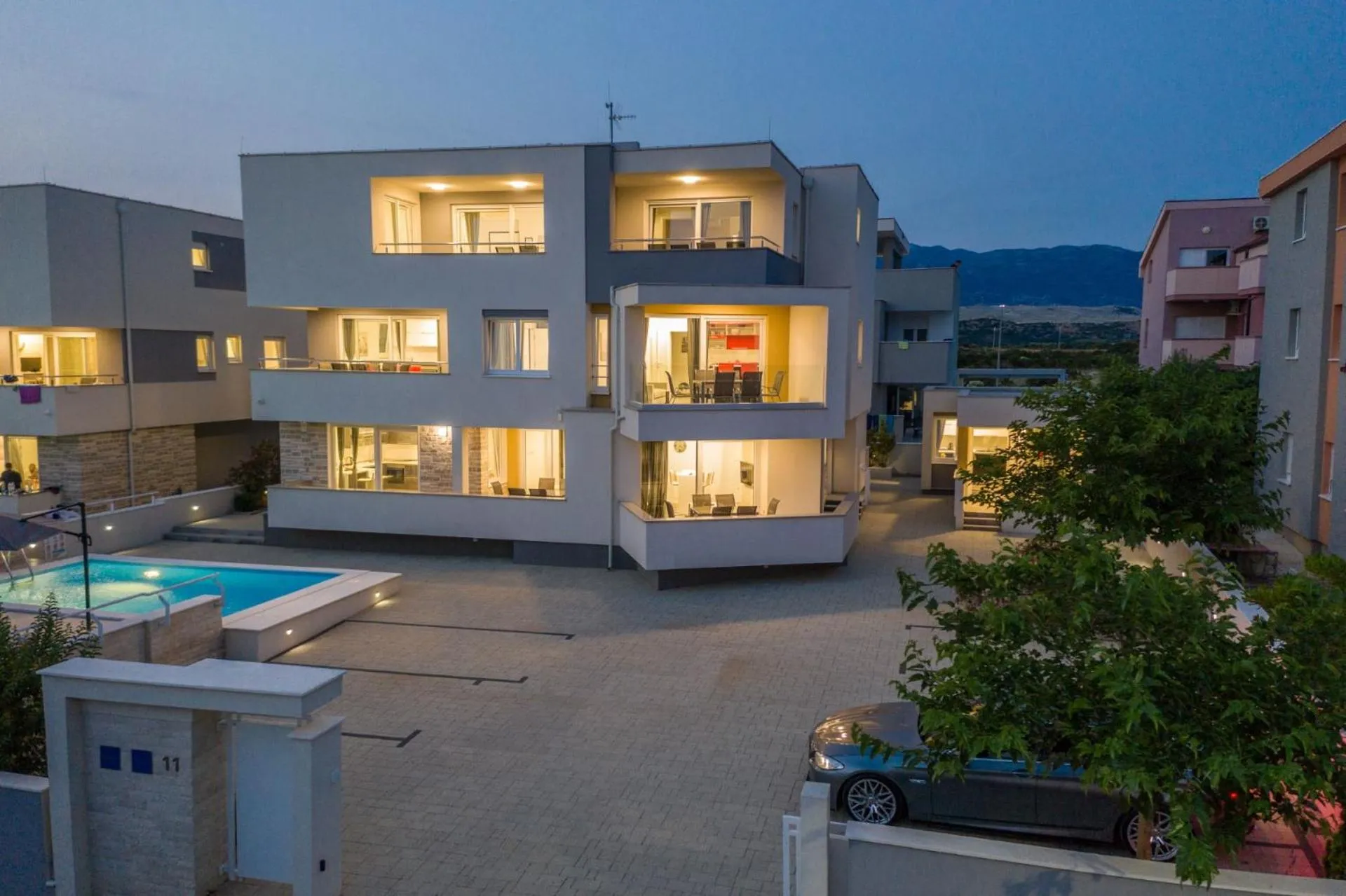 Property building in Apartments & Rooms Danivan Pool Villas B