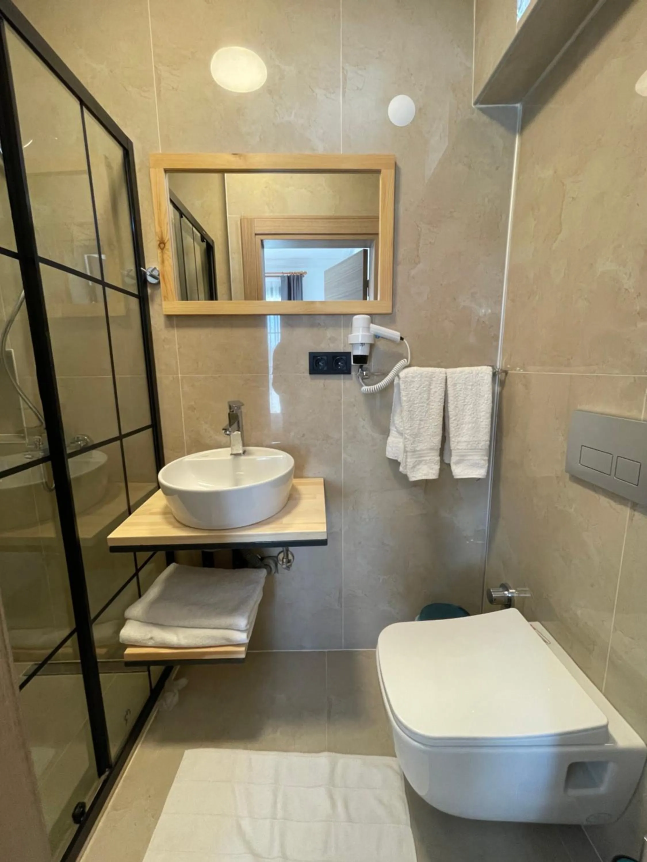 Bathroom in Dalaman Airport AliBaba Hotel