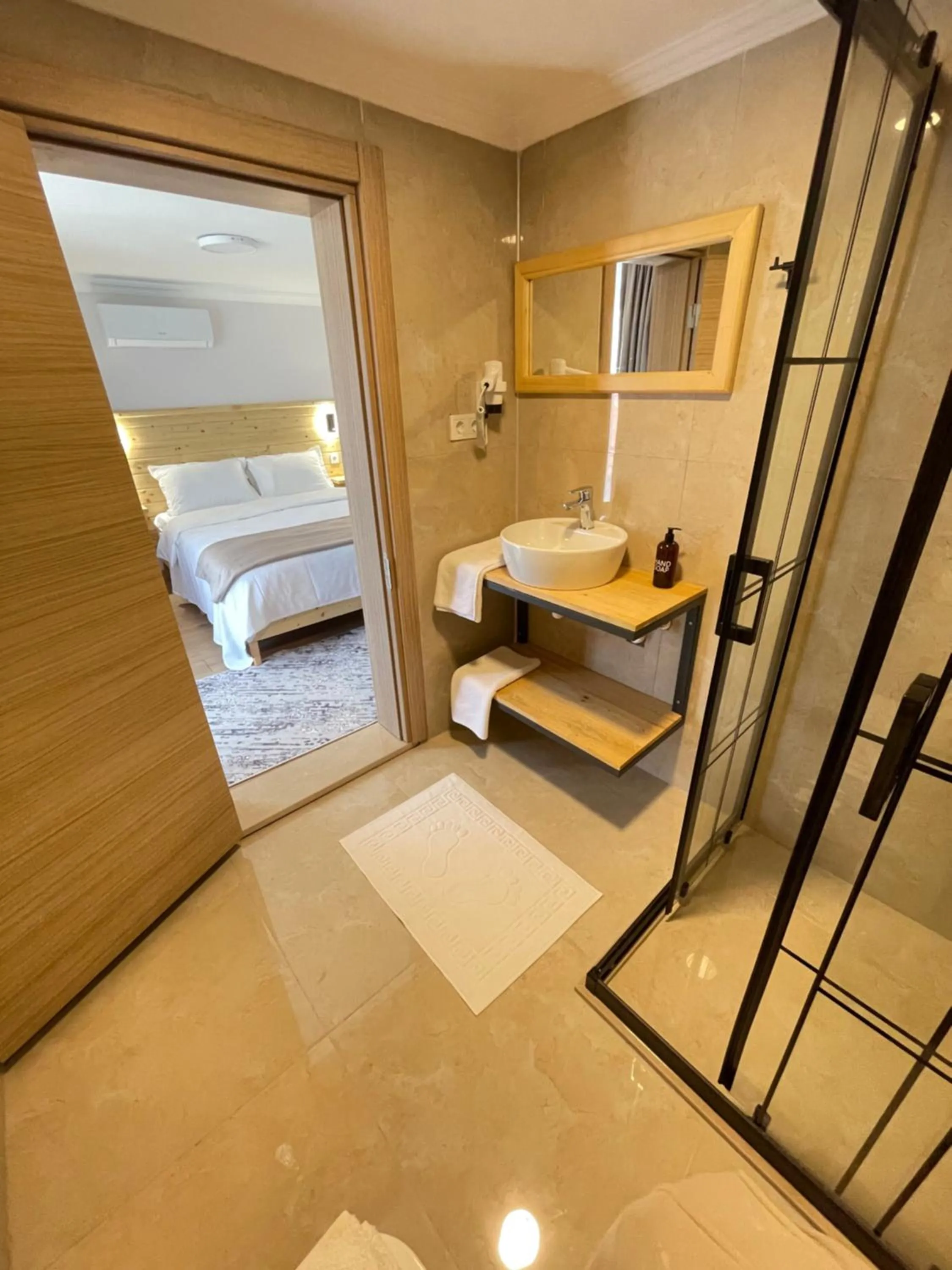 Bathroom in Dalaman Airport AliBaba Hotel