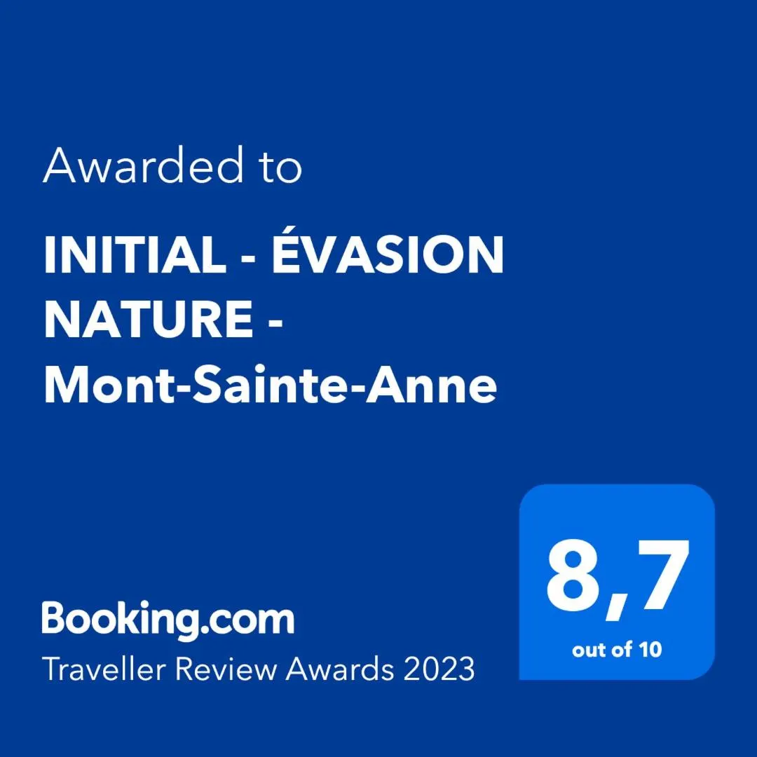 Certificate/Award in INITIAL - ÉVASION NATURE - Mont-Sainte-Anne